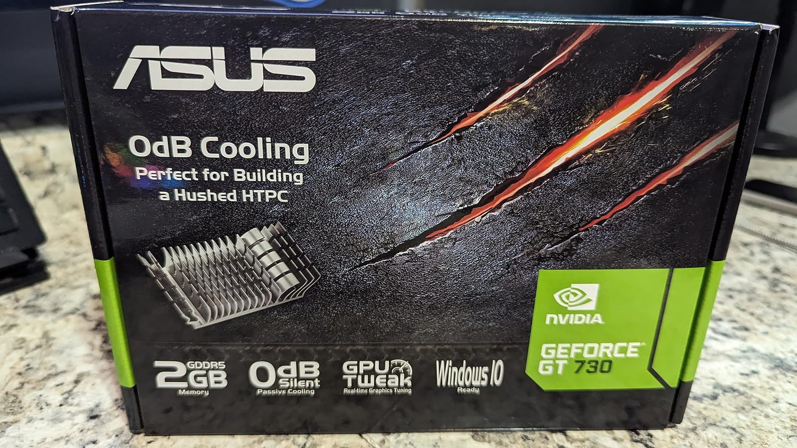 ASUS GeForce GT 730 2GB GDDR5 Low Profile Graphics Card for Silent HTPC Builds (with I/O Port Brackets), 3 Year Warranty customer photo 1