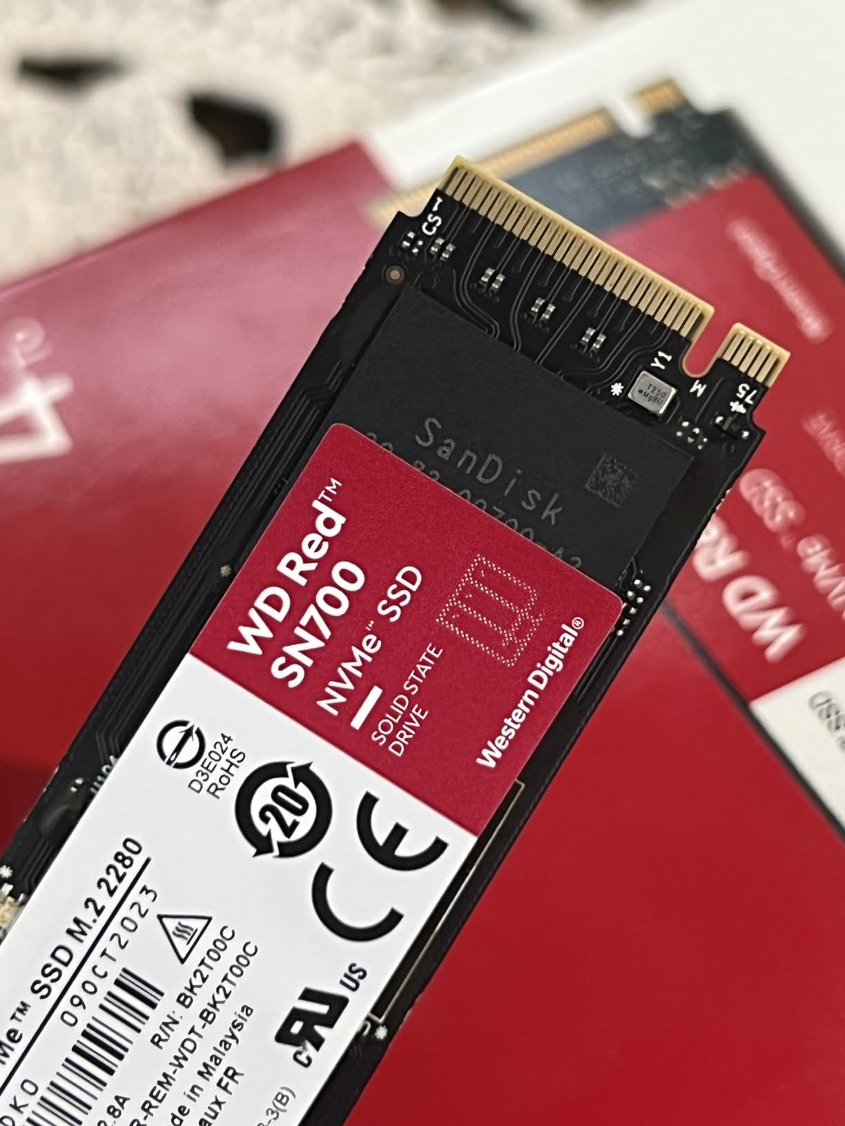 Western Digital 2TB WD Red SN700 NVMe Internal Solid State Drive SSD for NAS Devices - Gen3 PCIe, M.2 2280, Up to 3,400 MB/s - WDS200T1R0C customer photo 2