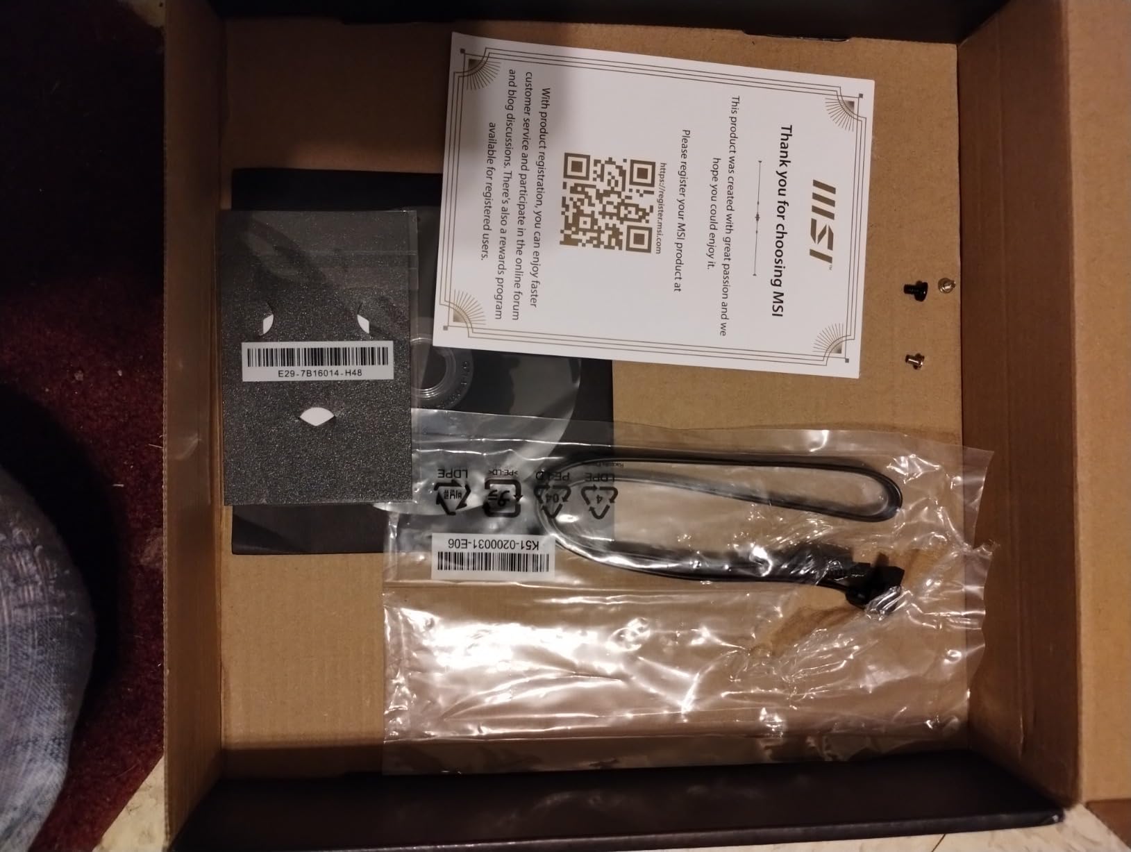 MSI PRO H610M-G DDR4 Motherboard (12th/13th/14th Gen Intel Core, LGA 1700 Socket, DDR4, PCIe 4, SATA 6Gb/s, 1Gbps LAN, M.2 Slots, USB 3.2, mATX) customer photo 1