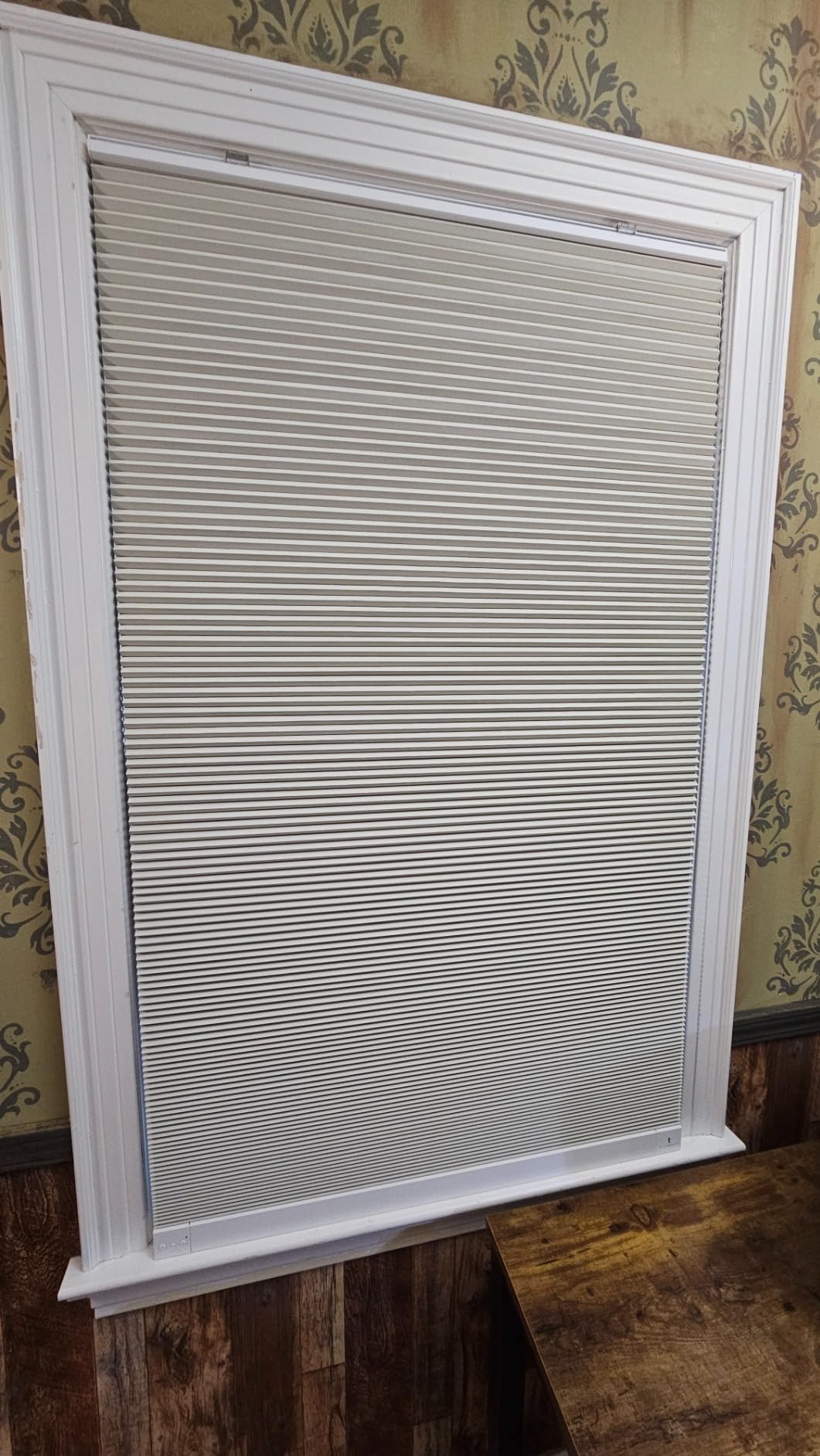 THIRDREALITY ZigBee Smart Blind, Motorized Blackout Window Shades with Remote, Cordless Honeycomb Blinds, Automatic Height Setting, AA Batteries Powered, 27