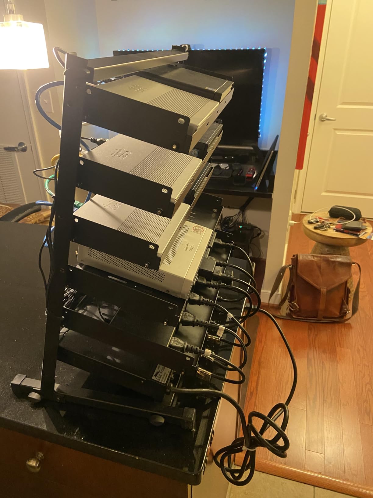 1U Vented Server Rack Shelf Disassembled 10 inches Deep No Lip | Universal Rack Tray for 19 Inches Network Cabinet or Server Rack customer photo 1