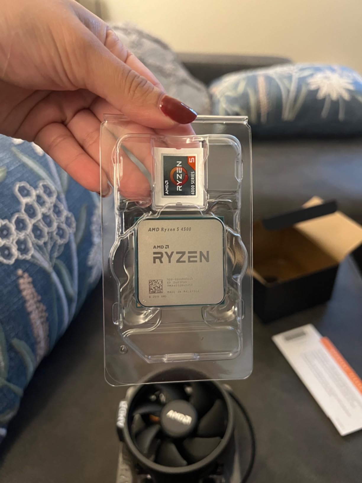 AMD Ryzen 5 4500 6-Core, 12-Thread Unlocked Desktop Processor with Wraith Stealth Cooler customer photo 1
