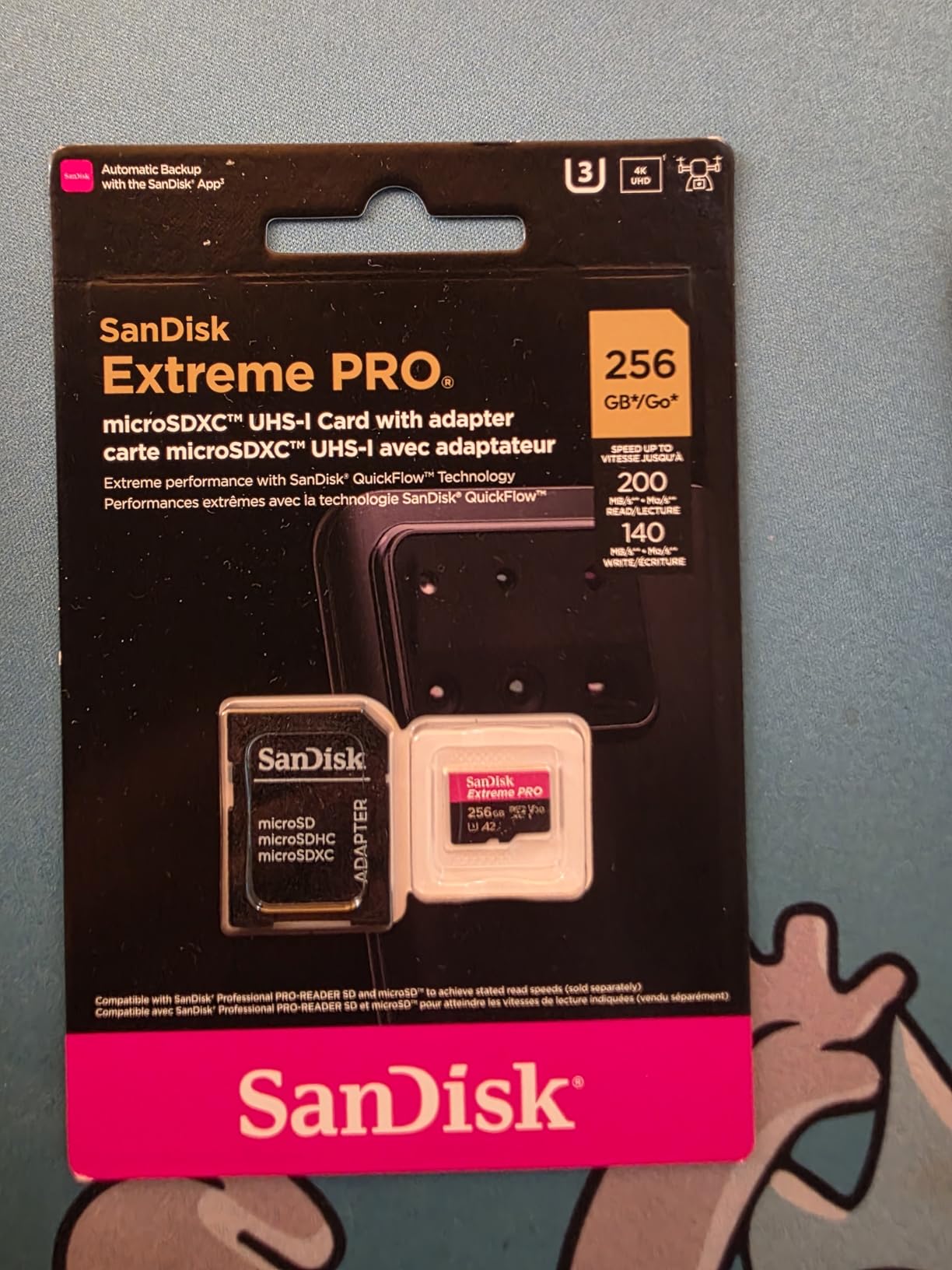 Extreme PRO 256 GB Class 3/UHS-I (U3) V30 microSDXC customer photo 2