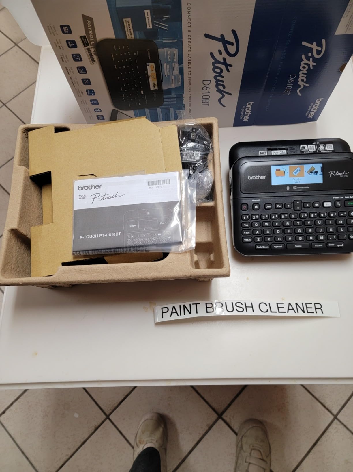Brother P-Touch PT-D610BT Business Professional Connected Label Maker with Bluetooth customer photo 2