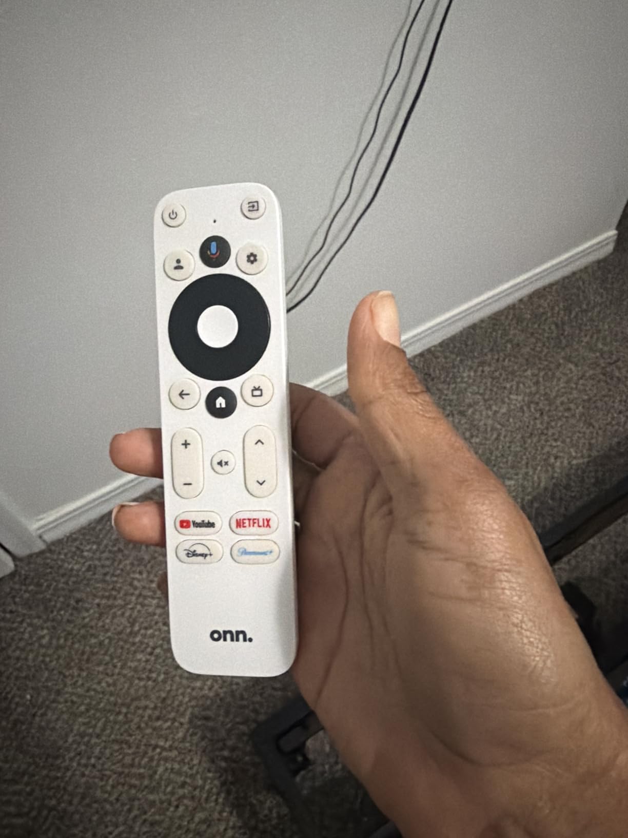 ONN Android TV 4K UHD Streaming Device with Voice Remote Control Google Assistant & High Speed HDMI Cable (100026240) Black customer photo 1