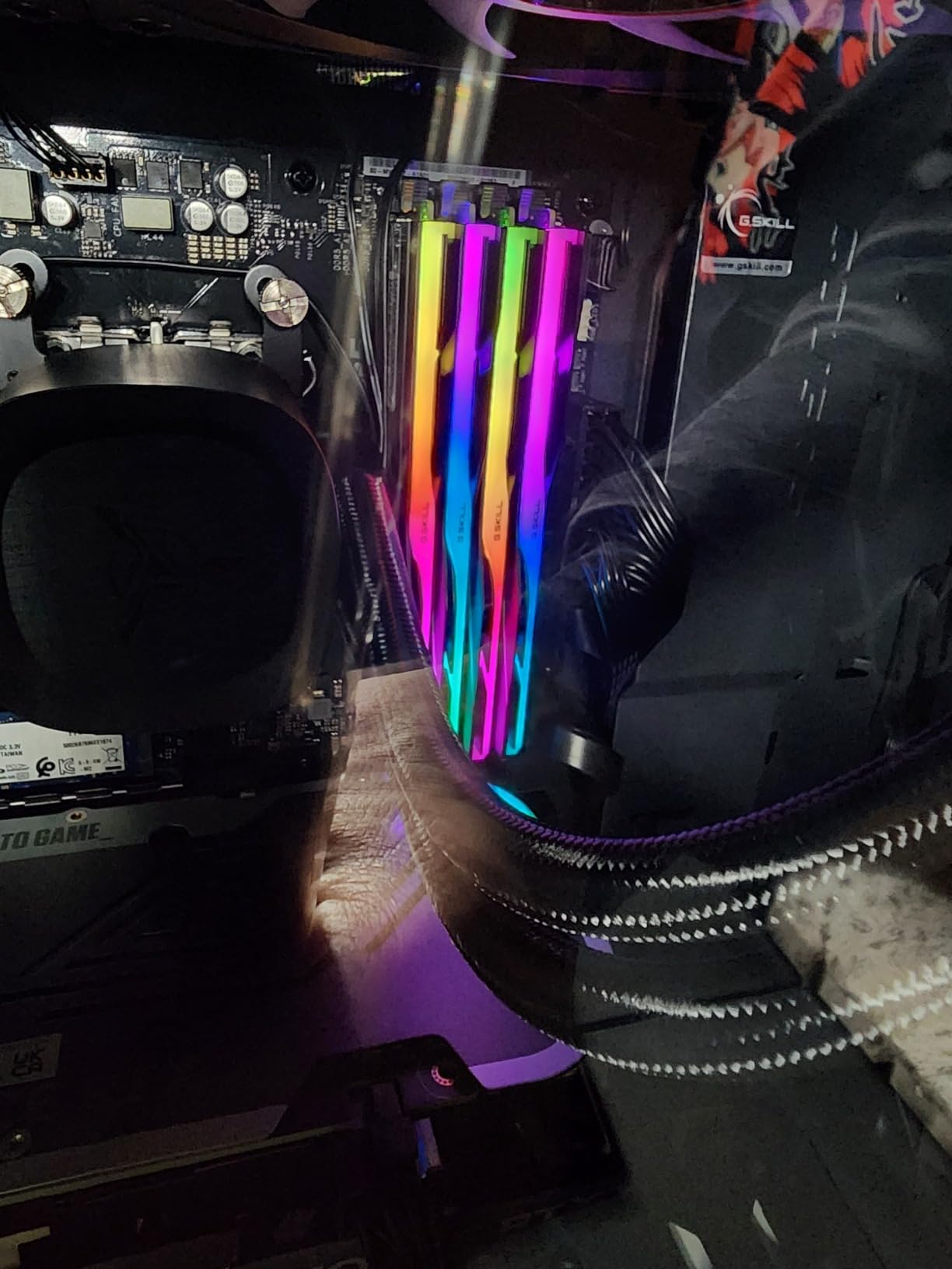 G.SKILL Trident Z5 Neo RGB Series DDR5 RAM (AMD EXPO & Intel XMP 3.0) 32GB (2x16GB) 6000MT/s CL36-36-36-96 1.35V Desktop Computer Memory U-DIMM - Matte Black (F5-6000J3636F16GX2-TZ5NR) customer photo 1