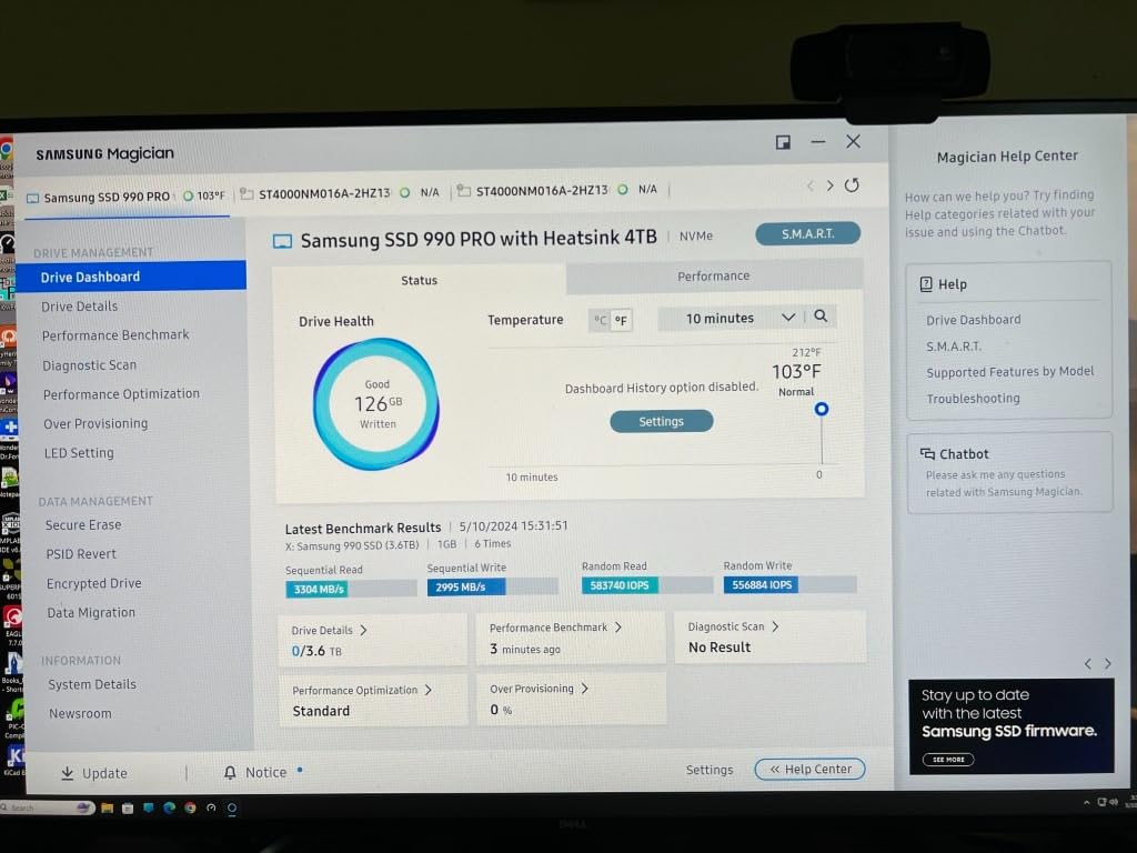 Samsung 990 PRO with Heatsink 1TB, NVMe M.2, Up to 7,450MB/s | NVMe Internal Solid State Hard Drive best for PlayStation 5 (PS5 SSD) Console Expansion (MZ-V9P1T0CW) customer photo 2