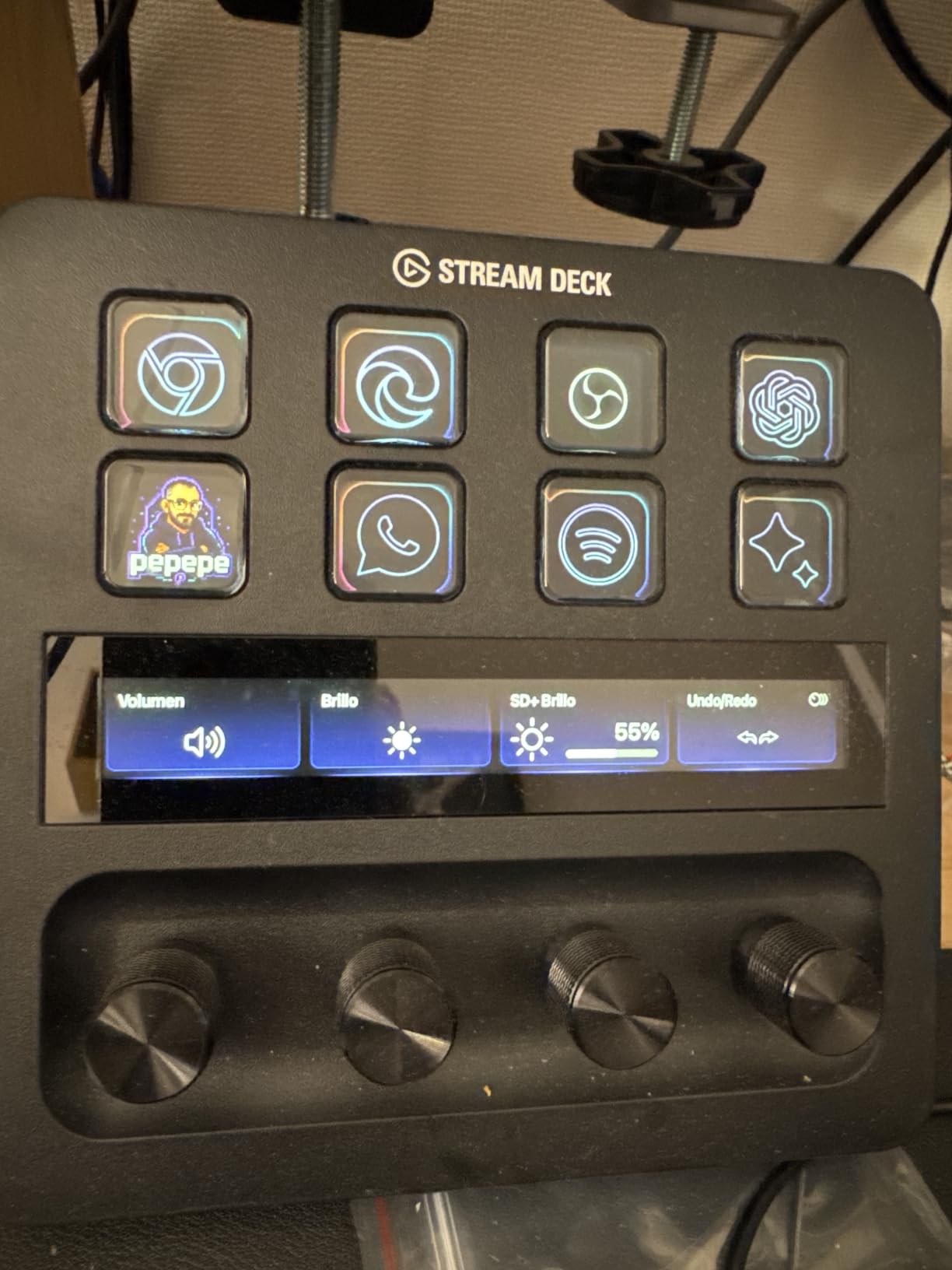 Elgato Stream Deck +, Audio Mixer and Studio Controller | LCD keys, dials and touch strip, Multi actions and smart profiles, Unlocks Wave Link mixing, Works with Mac and PC customer photo 2