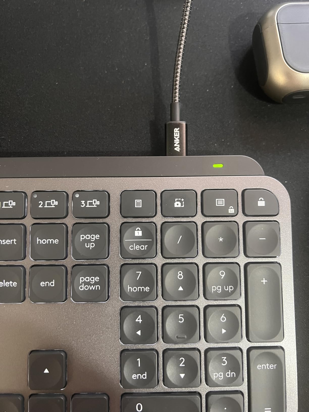 Logitech MX Keys S Wireless Keyboard Low Profile Fluid Precise - Graphite | USB-C rechargeable, 10 days battery, Pairs 3 devices, Smart backlit keys adapt to environment, Logi Bolt USB receiver customer photo 1