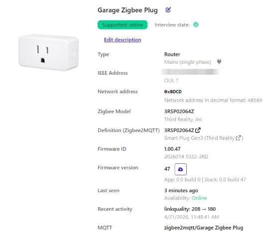 THIRDREALITY ZigBee Smart Plug 4 Pack with Real-time Energy Monitoring, 15A Outlet, Zigbee Repeater, ETL Certified, ZigBee Hub Required, Work with Home Assistant, Compatible Echo Devices and SmartThings customer photo 1