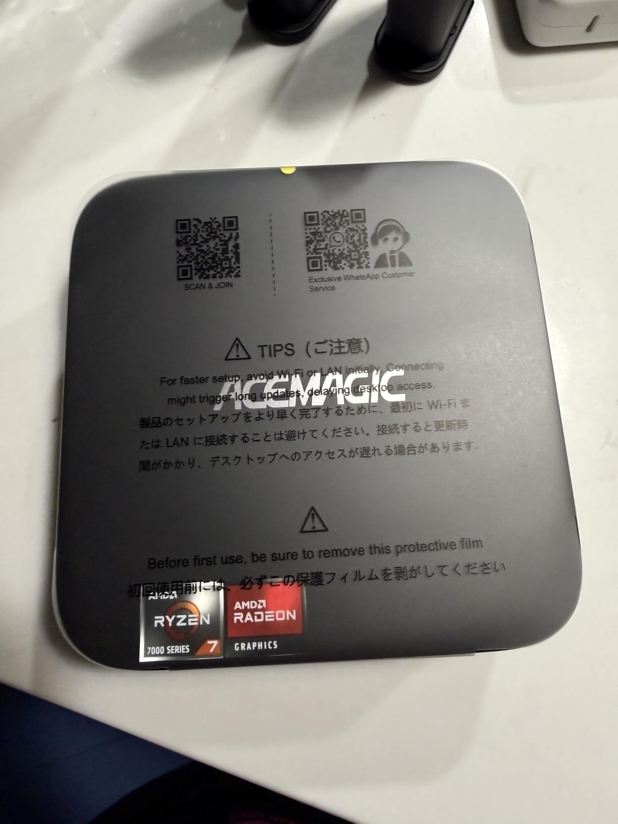 ACEMAGIC K1 Gaming Mini PC Ryzen 7 7730U 16GB 512GB SSD Windows 11 Pro | 8C/16T Multitasking, Home Office & Light Gaming, Quiet Cooling, Compact, 6xUSB Ports, Wi-Fi 6, BT 5.2, Triple Screen Output customer photo 1