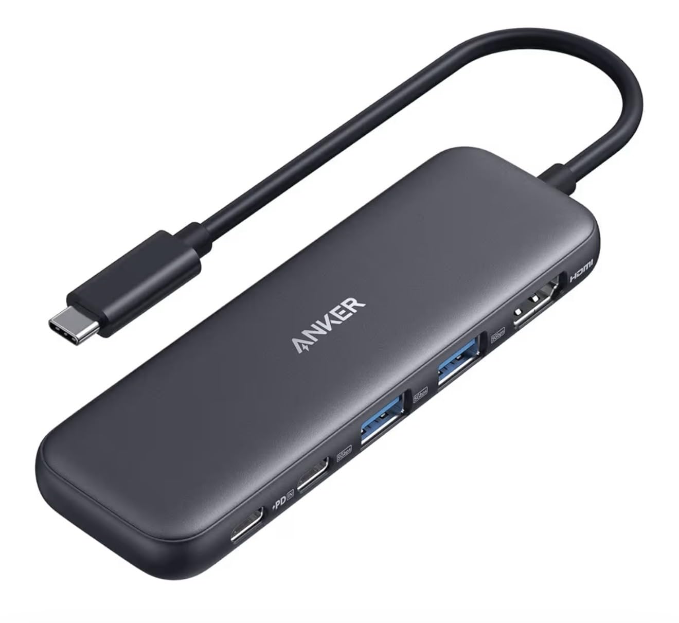 Anker USB C Hub, 5-in-1 USBC to HDMI Splitter with 4K Display | 85W Max PD, 1 Powered USB-C 5Gbps & 2 Powered USB-A 3.0 5Gbps Data Ports, for MacBook Pro, MacBook Air, Dell and More (Black) customer photo 2