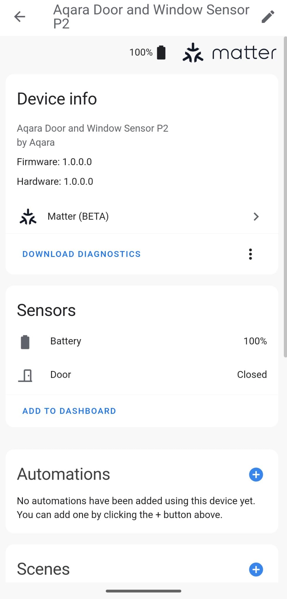 Aqara Door and Window Sensor P2, Contact Sensor with Remote Alarm | Matter Over Thread, Requires 2-in-1 Matter Controller & Thread Border Router, Supports Apple Home, Alexa customer photo 2