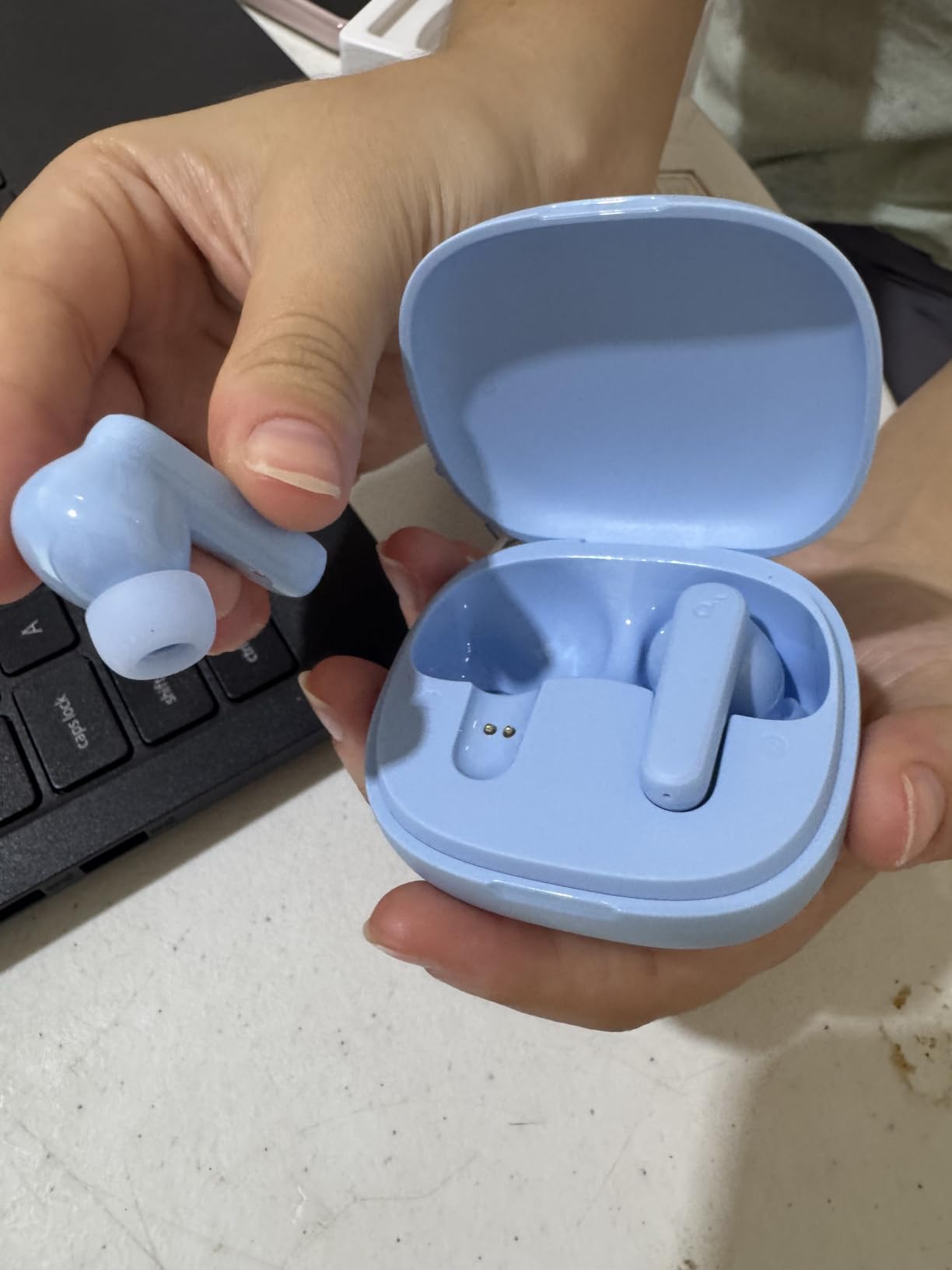 Soundcore by Anker P20i True Wireless Earbuds, with Big Bass, 30H Playtime | Bluetooth 5.3, Water-Resistant, 2 Mics for AI Clear Calls, 22 Preset EQs, Customization via App customer photo 2