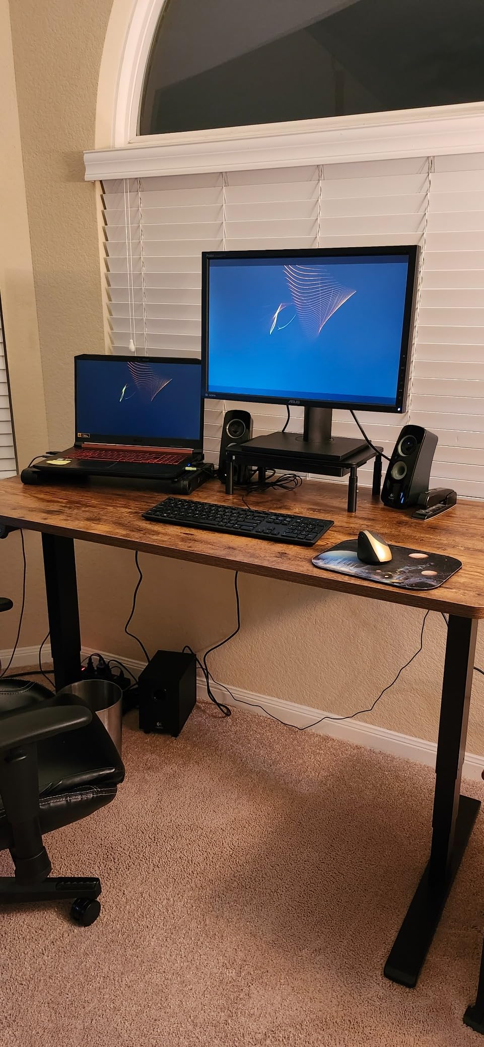 FLEXISPOT E6 3-Stage Dual Motor Electric Standing Desk 55 x 28 Sit Stand Up Desk customer photo 2