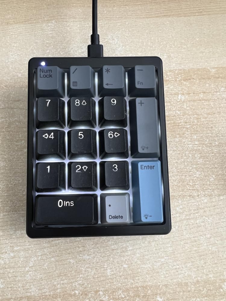 Kisnt KN17 Mechanical Numpad for Excel Financial Data Entry | Wired 17 Keys Hot Swappable, PBT Keycaps with White Backlit, Shortcut Input Device for Laptops PC Compact Keyboards customer photo 2
