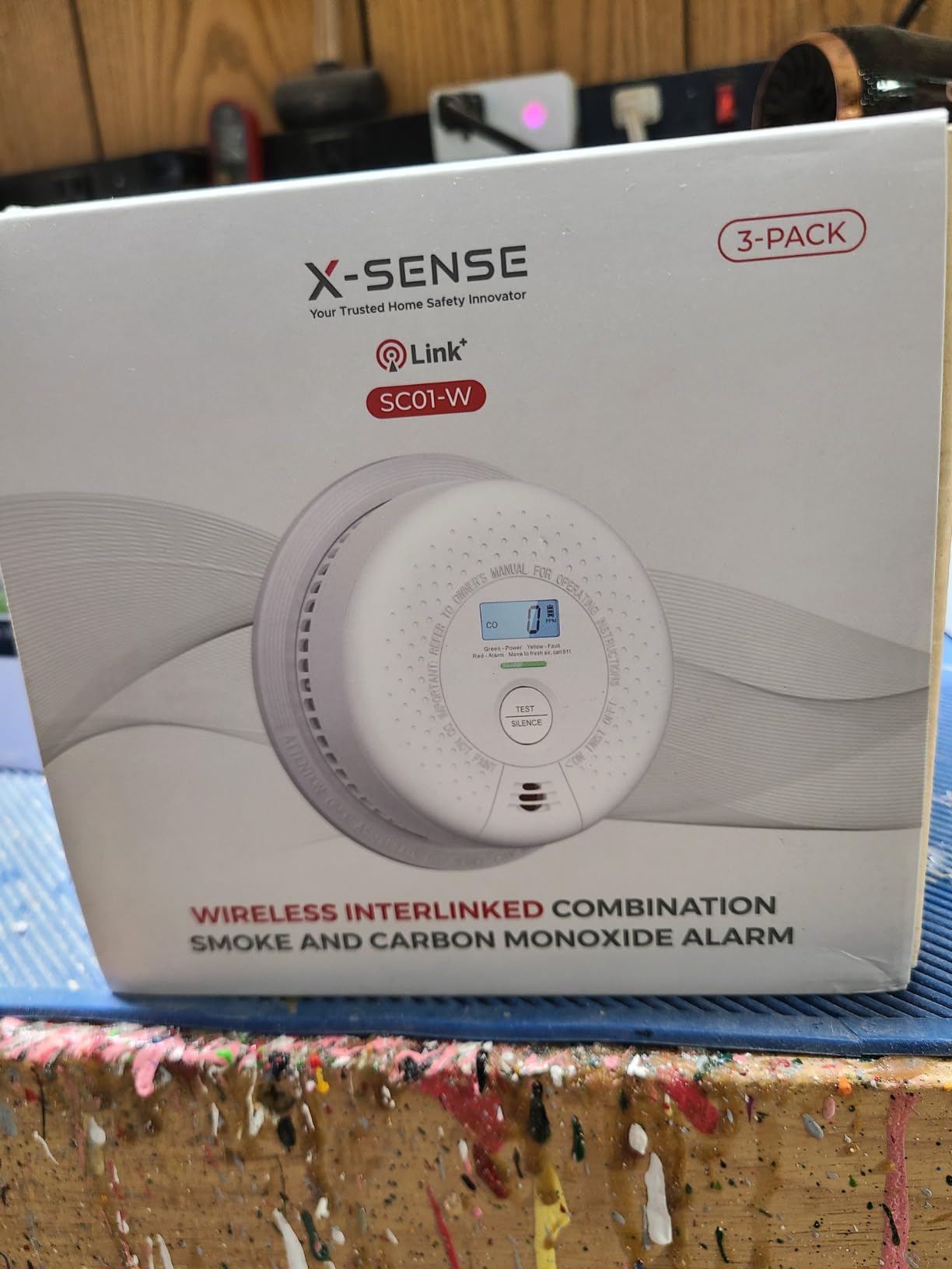X-Sense Interconnected Smoke and CO Detector Combo, SC01-W, 1-Pack | 10-Year Sealed Battery (Not Hardwired), Whole-Home Wireless Interconnection, UL 217 & UL 2034 Certified customer photo 1