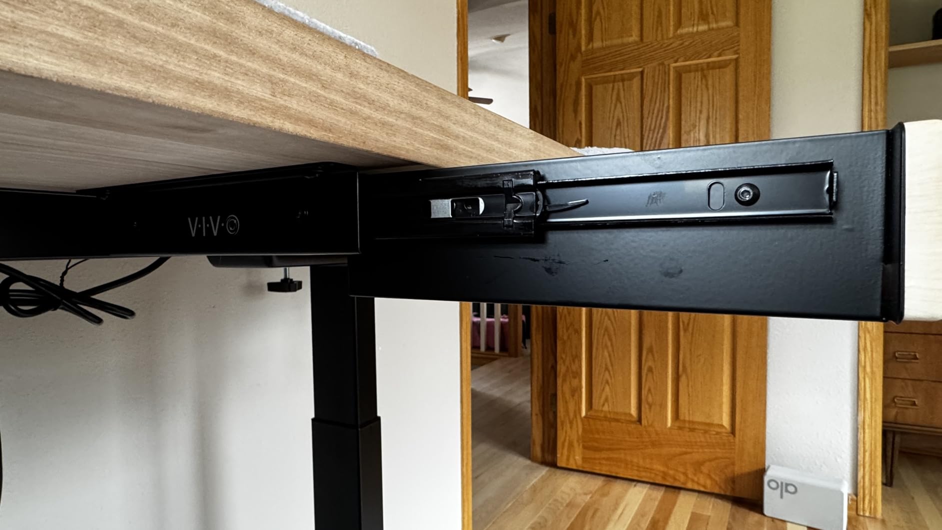 VIVO Black 13 x 9 in Under Desk Storage Drawer, DESK-DR1H-B | Sliding Steel Pull-out Drawer for Office Desk customer photo 1