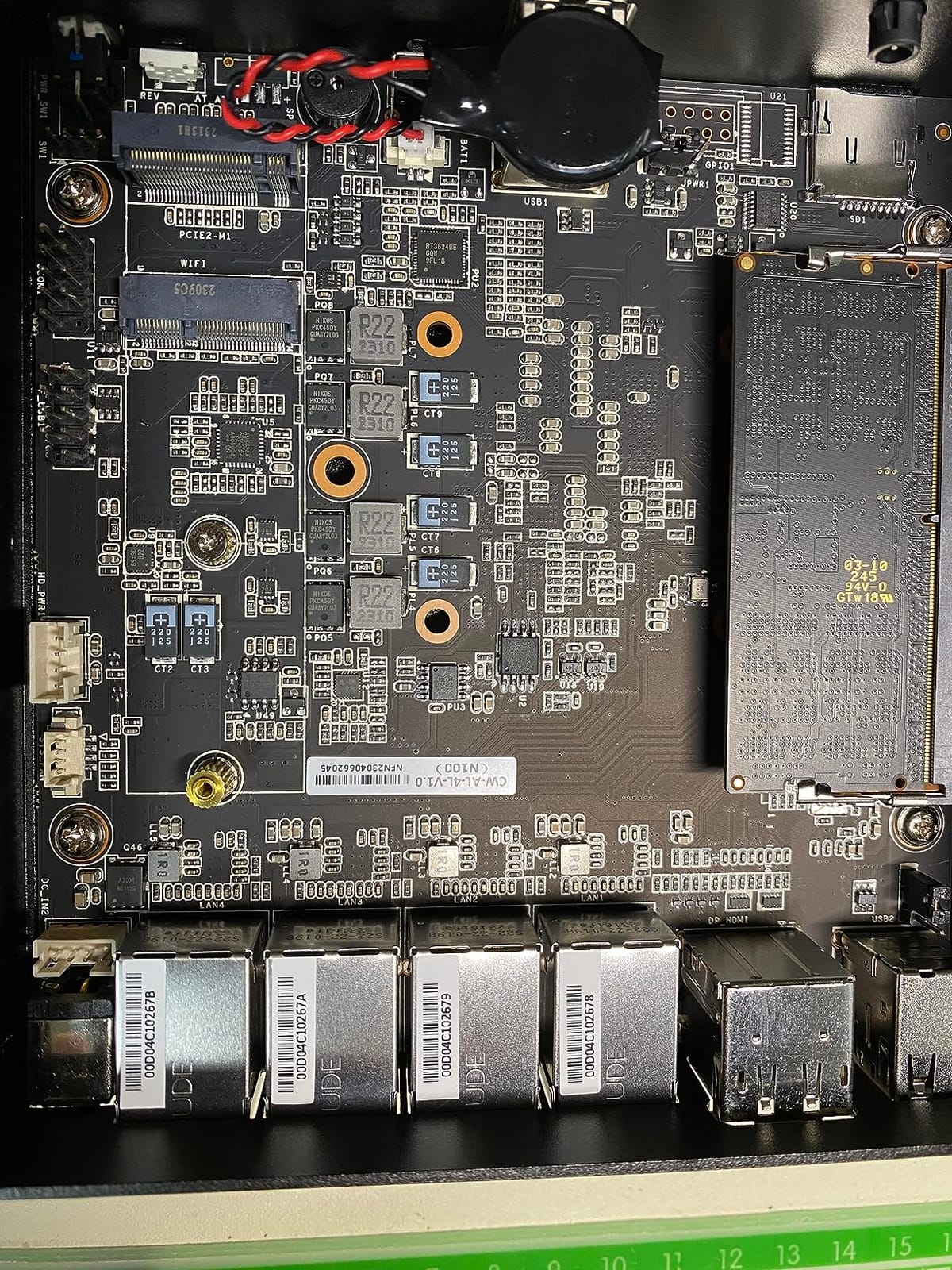 CWWK Firewall Mini PC Intel N Series N100, DDR5 NO RAM NO SSD, 4 x 2.5GbE i226V LAN, Micro Router Appliance, AES-NI, OPNsense customer photo 2