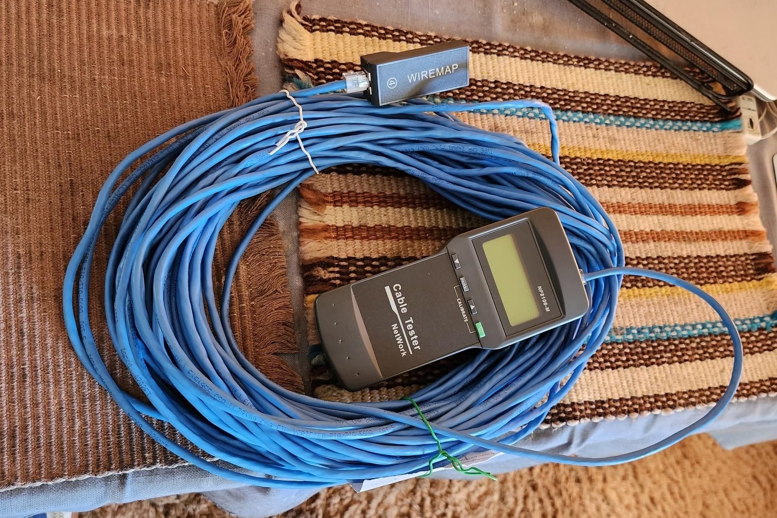 RJ45 Network Cable Tester, VXSCAN 8 Remote Units Network LAN Length Ethernet Cable Tester Kits for Cat5/CAT5e/CAT6/CAT6e - Locate The Breakage Point Length Measurement & Continuity Checking customer photo 1