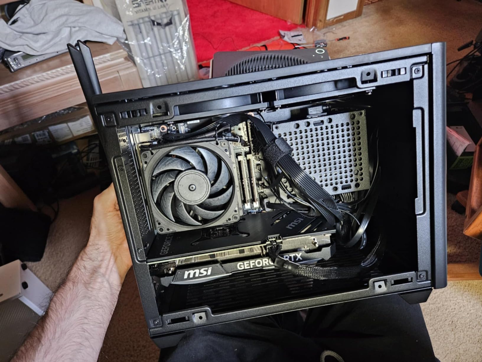 FSP Dagger Pro 850W SFX Form Factor Power Supply, ATX 3.1 & PCIe 5.1 | 80+ Gold Efficiency, Native 12V-2x6 Cable, Fits SFF/ATX Cases, Full Modular, Japanese Capacitors, 10-Year Warranty, SDA2-850 customer photo 1