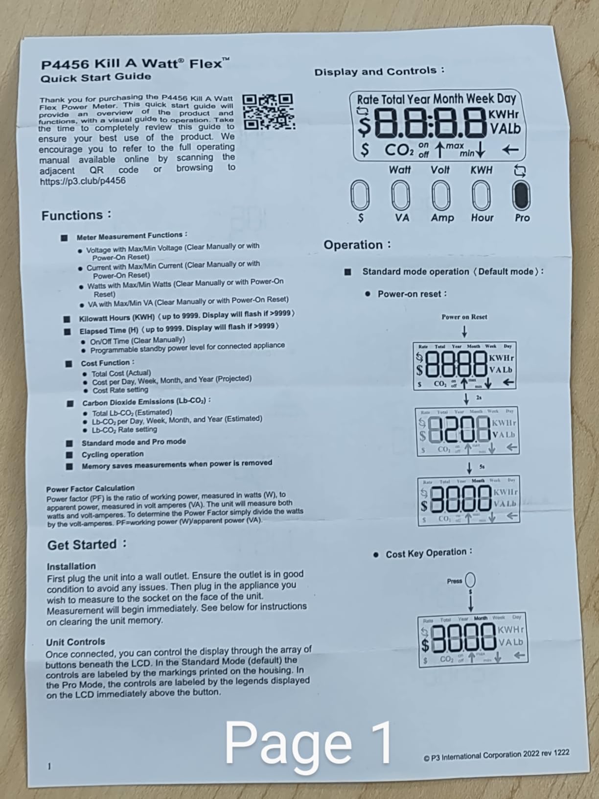 P3 International P4456 Kill A Watt Flex Electricity Usage Monitor - Advanced Power Meter with Data Memory, CO2 Tracking & Cost Calculator - Upgrade from P4400 Watt Meter customer photo 2