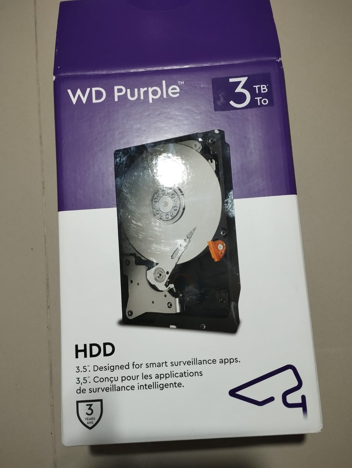 4TB WD Purple Surveillance Internal Hard Drive HDD - SATA 6 Gb/s, 256 MB Cache, 3.5
