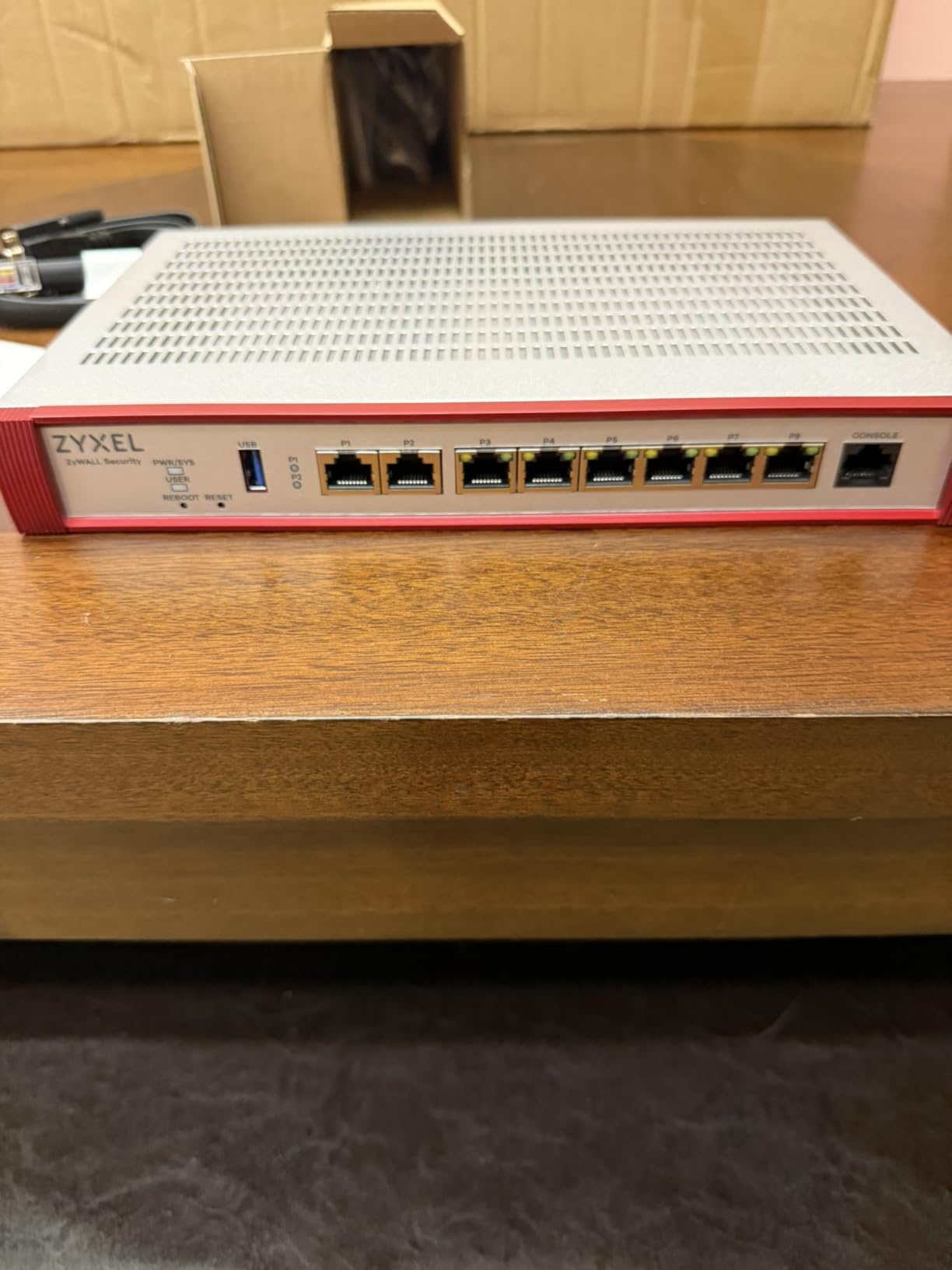Zyxel USGFLEX200H Firewall | 50 Users | 1 Year Gold Security Pack | 6x Gigabit + 2x 2.5G Ports, 6.5 Gbps SPI Throughput, Fanless, RJ-45 Console, IPSec/SSL VPN, IPS, Anti-Malware, TAA Compliant customer photo 1