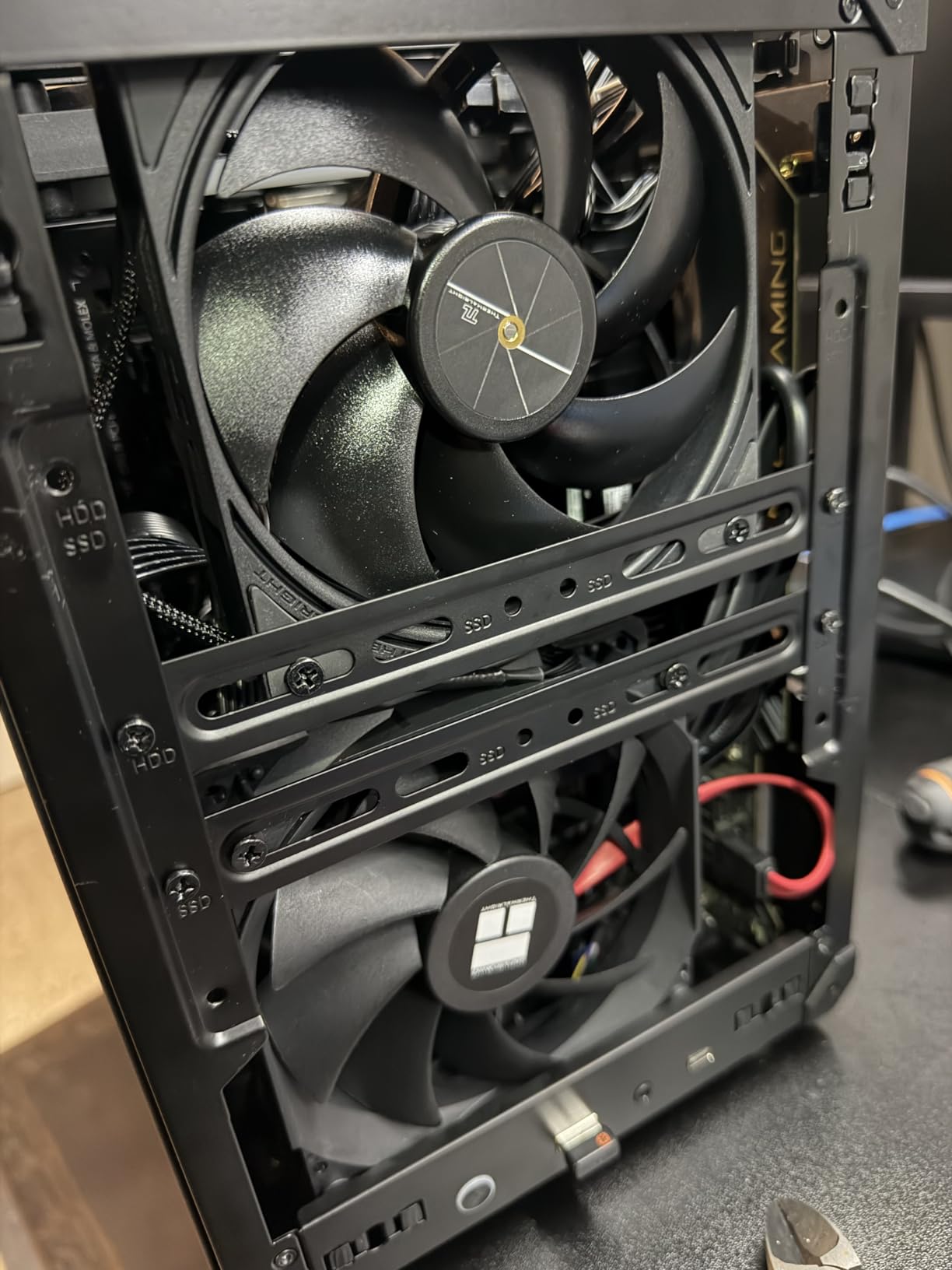 JONSBO C6 Black Mini MATX Mesh PC Case, Compact Desktop Micro ATX Chassis, Tool-Free Open Side Panel, 75mm CPU Cooler Support customer photo 2