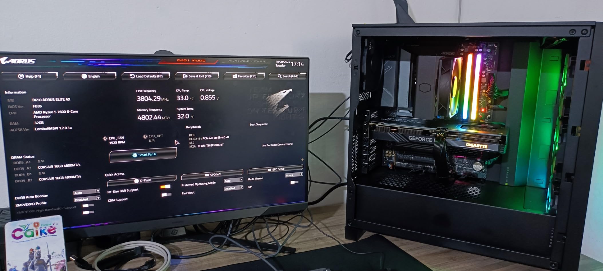 Gigabyte GeForce RTX 4060 Gaming OC 8G Graphics Card customer photo 2