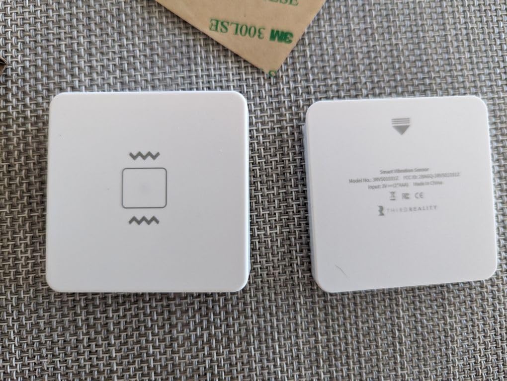 THIRDREALITY Smart Vibration Sensor with 110dB Alarm, Zigbee Hub Required, Adjustable Sensitivity, Work with SmartThings, Home Assistant via ZHA/Z2M and Echo Devices with Built-in Zigbee hub customer photo 1