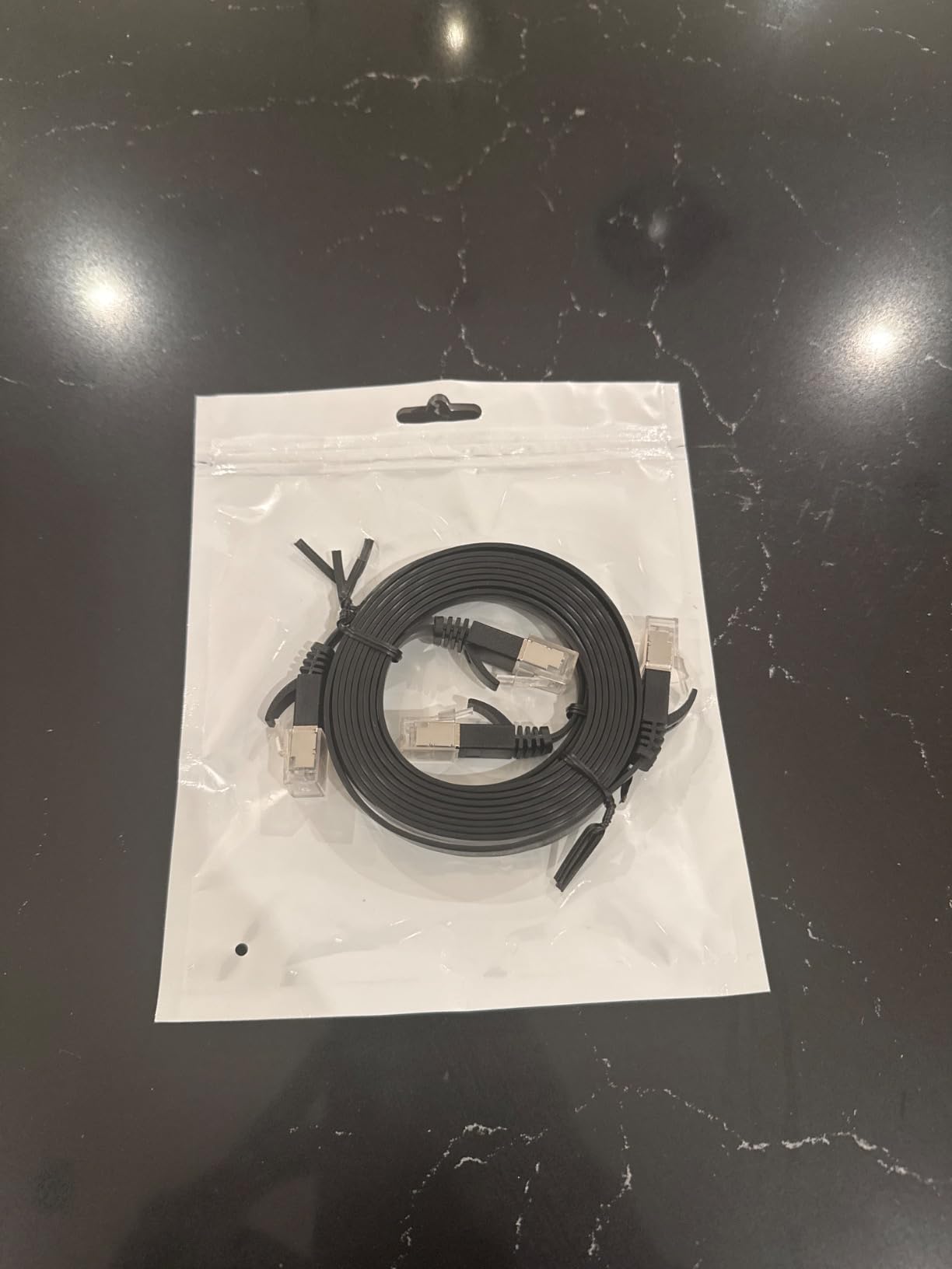 Ximeges Cat 6 Ethernet Cable, 2 Pack 6FT Flat High Speed Internet & Network Cable, RJ45 Connectors, Shielded for Indoor & Outdoor Use customer photo 2