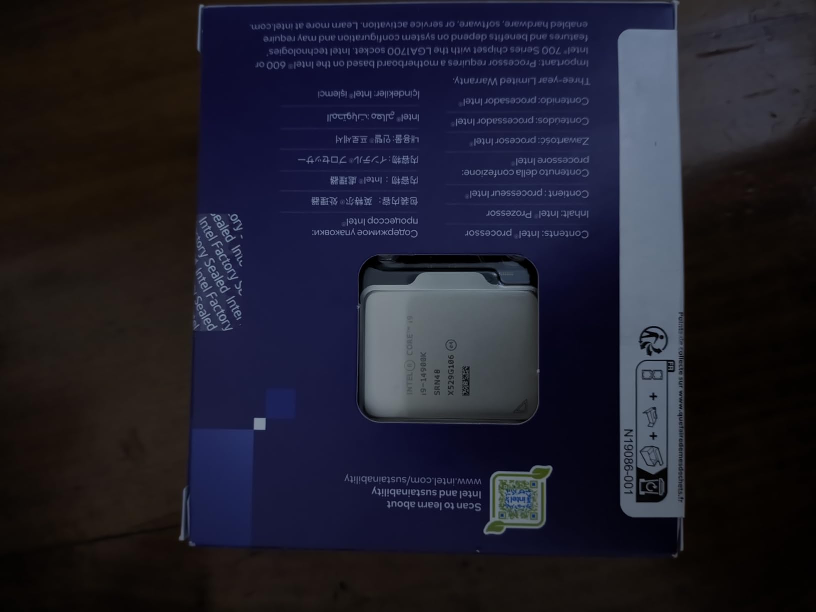 Intel Core i9-14900K Desktop Processor 24 cores (8 P-cores + 16 E-cores) up to 6.0 GHz customer photo 1