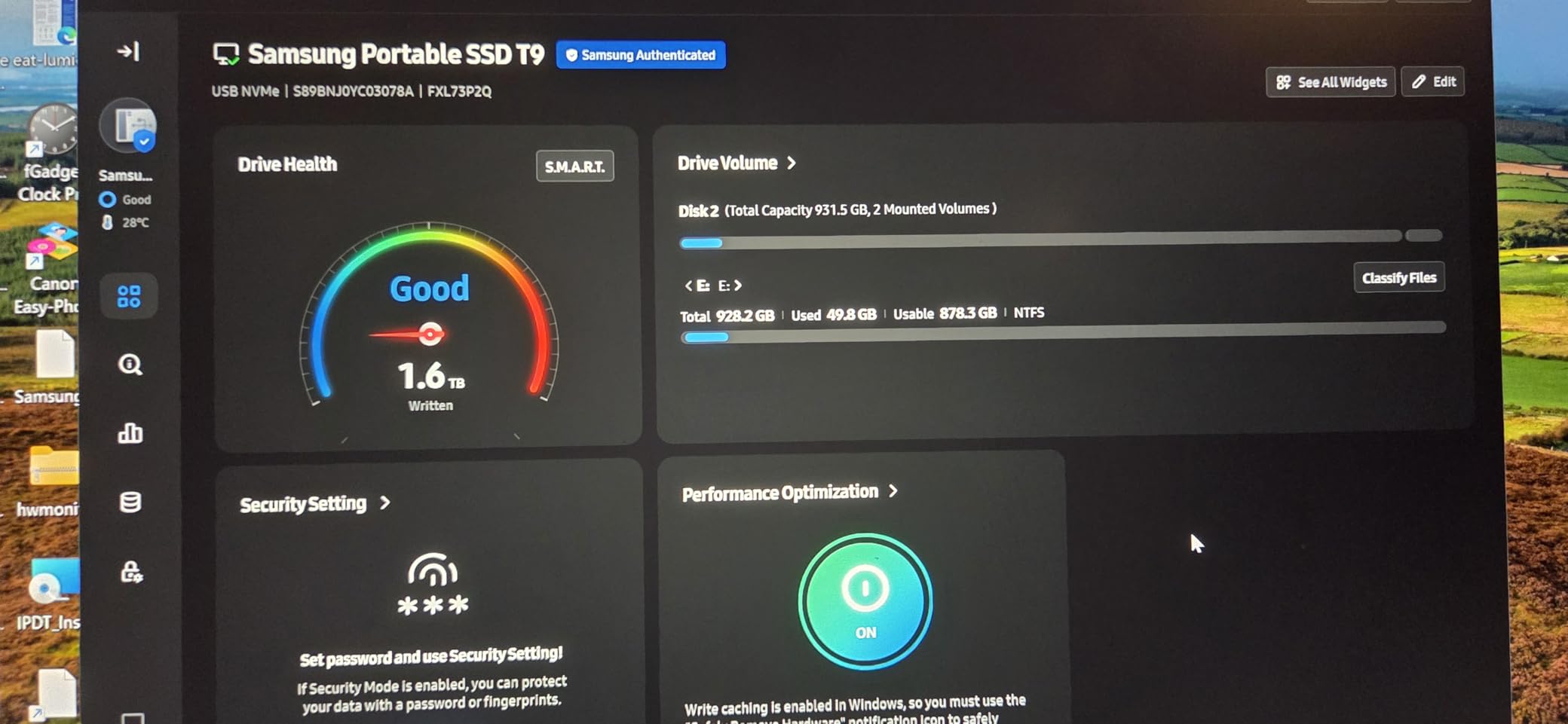 Samsung T9 Portable SSD 2TB, USB 3.2 Gen 2x2 External SSD, Up to 2,000 MB/s | External Solid State Drive for Gaming, Students and Professionals, MU-PG2T0B/AM, Black customer photo 2