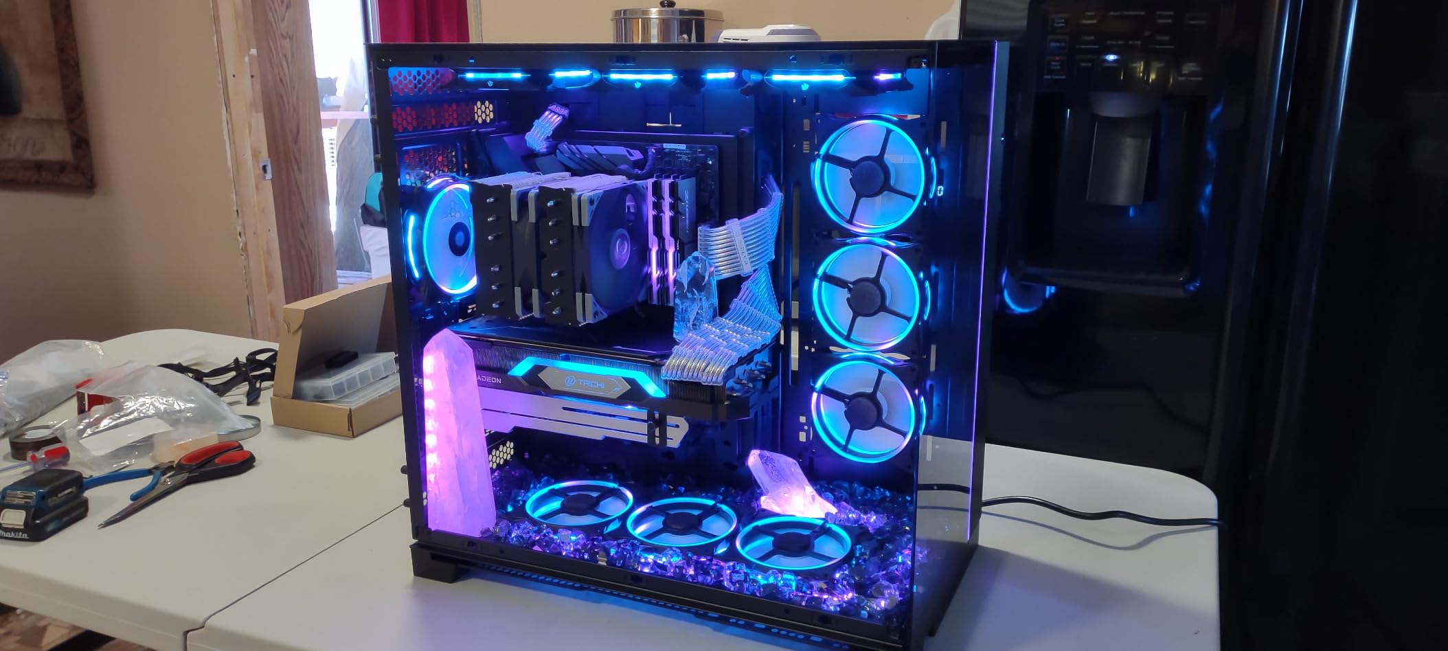 Lian Li Dynamic EVO XL Case-Black-O11DEXL-X | Up to 280mm E-ATX Motherboard, ARGB Lighting, Up to 3X 420mm Radiator - Front and Side Tempered Glass Panels customer photo 1