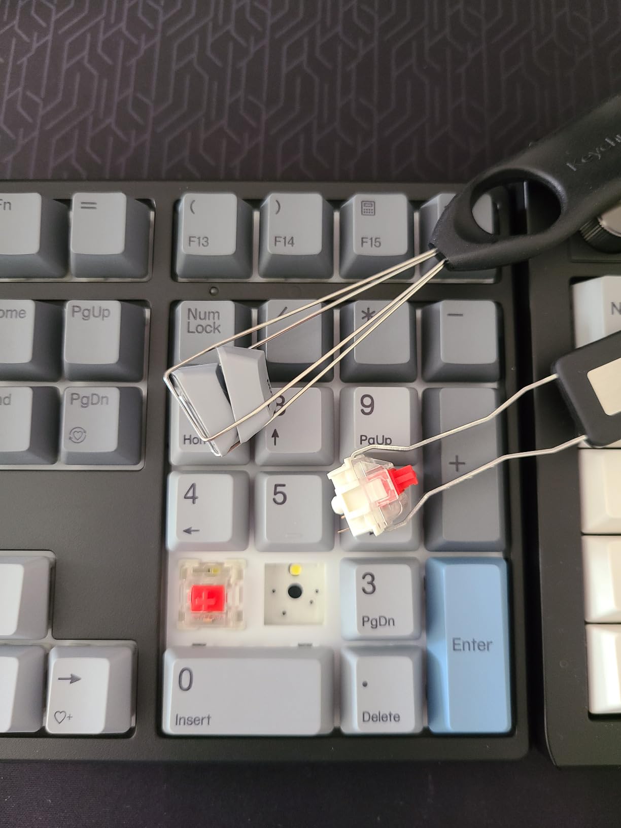 Kisnt KN34 Mechanical Numpad, Full-Function for Heavy Excel Financial | Wired 34 Keys Hot Swappable, PBT Keycaps with White Backlit, Laptop MacBook PC Desktop Compatible (Red Switch) customer photo 1