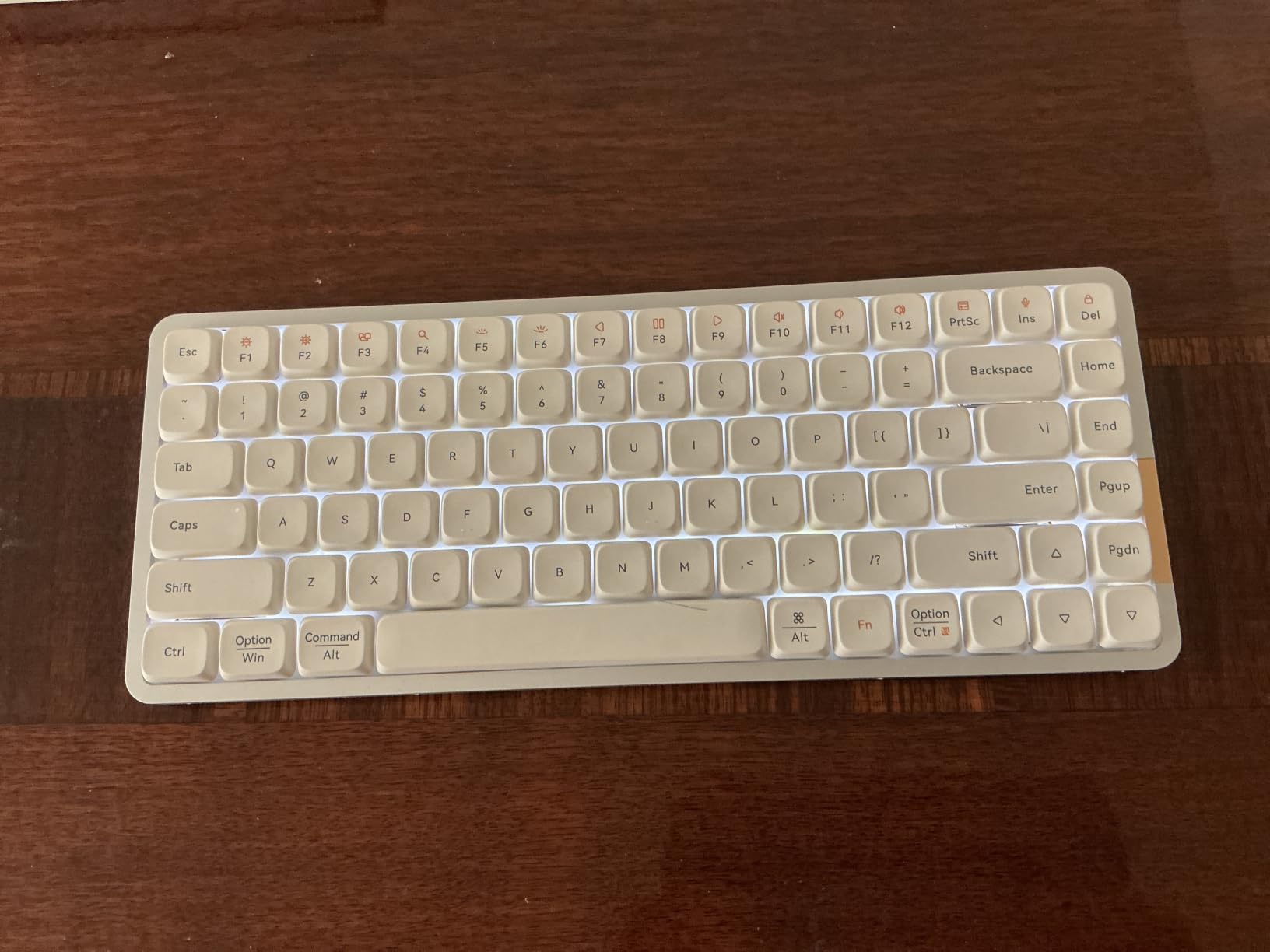 Lofree Flow84 Low Profile Mechanical Keyboard, 75 Percent Rechargeable Wireless Keyboards with Bluetooth and Wired Connection for Windows, Mac OS / White Ghost Linear Switches customer photo 1