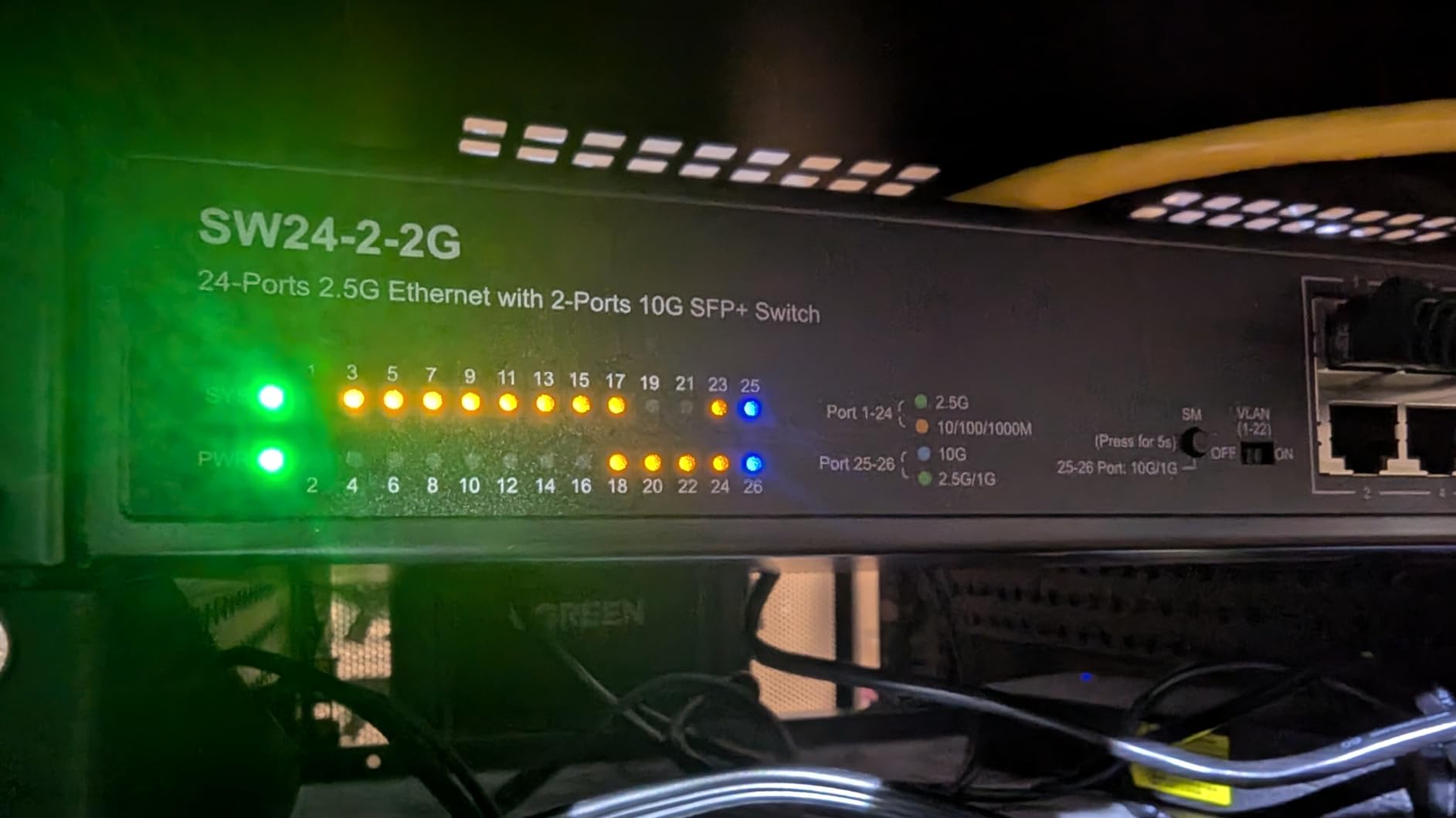 24 Port 2.5G Web Managed Ethernet Network Switch 24 x 2.5 Gigabit | 2 x 10G SFP+ | Work with 10-100-1000Mbps Devices | 160G Bandwidth | Fanless Quiet Metal Internet Switch | Rack Mount customer photo 2