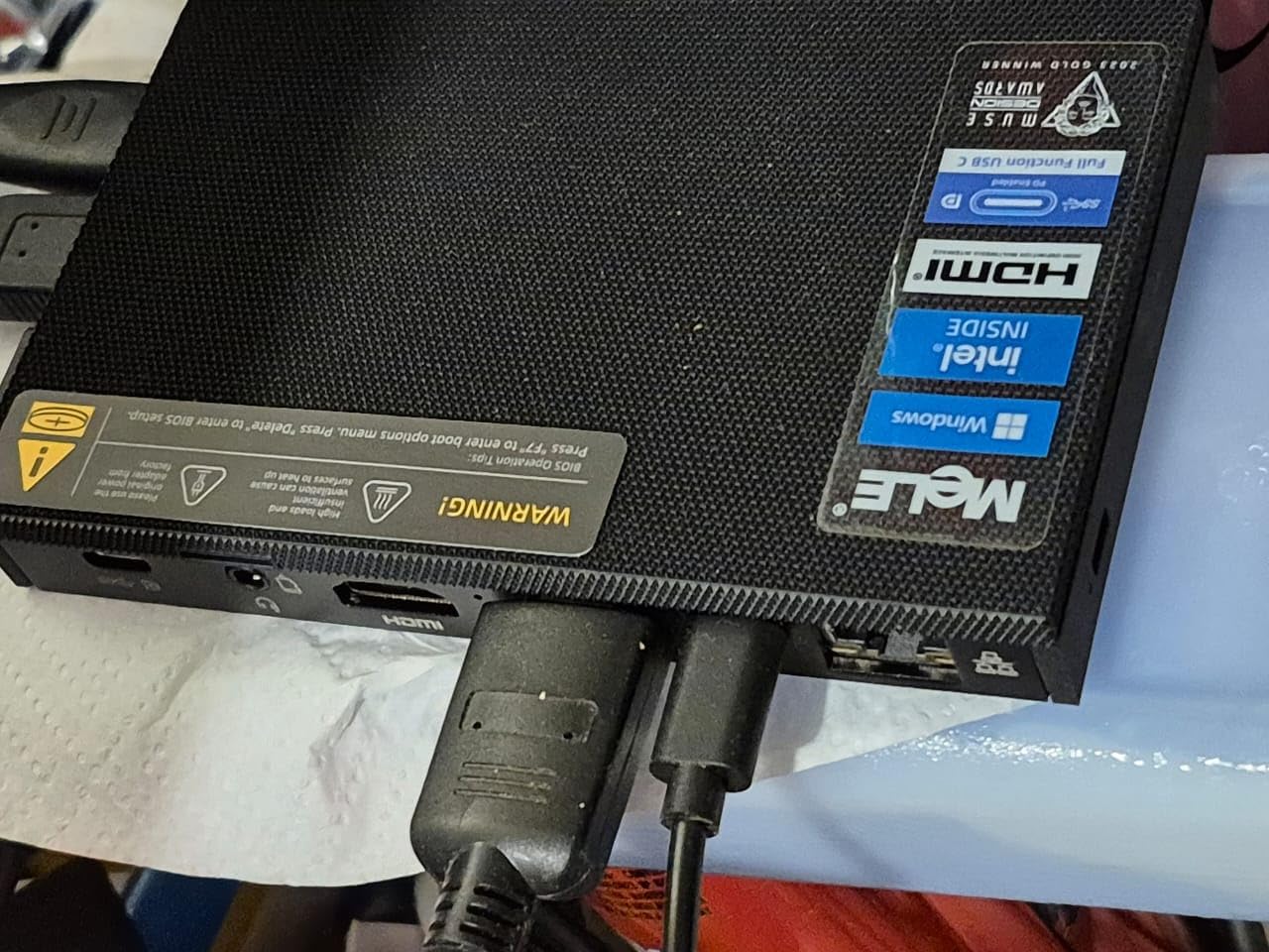 MeLE SE-Grade Quieter 4C N100 Fanless Mini PC 16GB DDR4 512GB NVMe SSD | Dual HDMI+USB-C 4K Triple Display | WiFi 5 BT5.1 | 0dB Silent | Auto Power On WoL | VESA Mount | Industrial Business Astrophotography customer photo 1