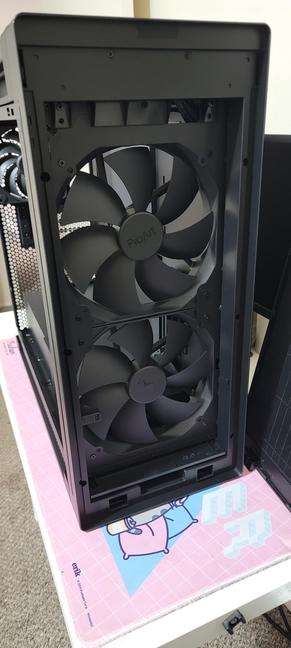 ASUS ProArt PA602 E-ATX PC Case 420mm Radiator Support, Dual 200mm Built-in Fans, Front Panel IR dust Indicator, Power Lock, Tool-Less PCIe mounting & GPU Holder, Front 20Gbps USB-C, 2 Year Warranty customer photo 2