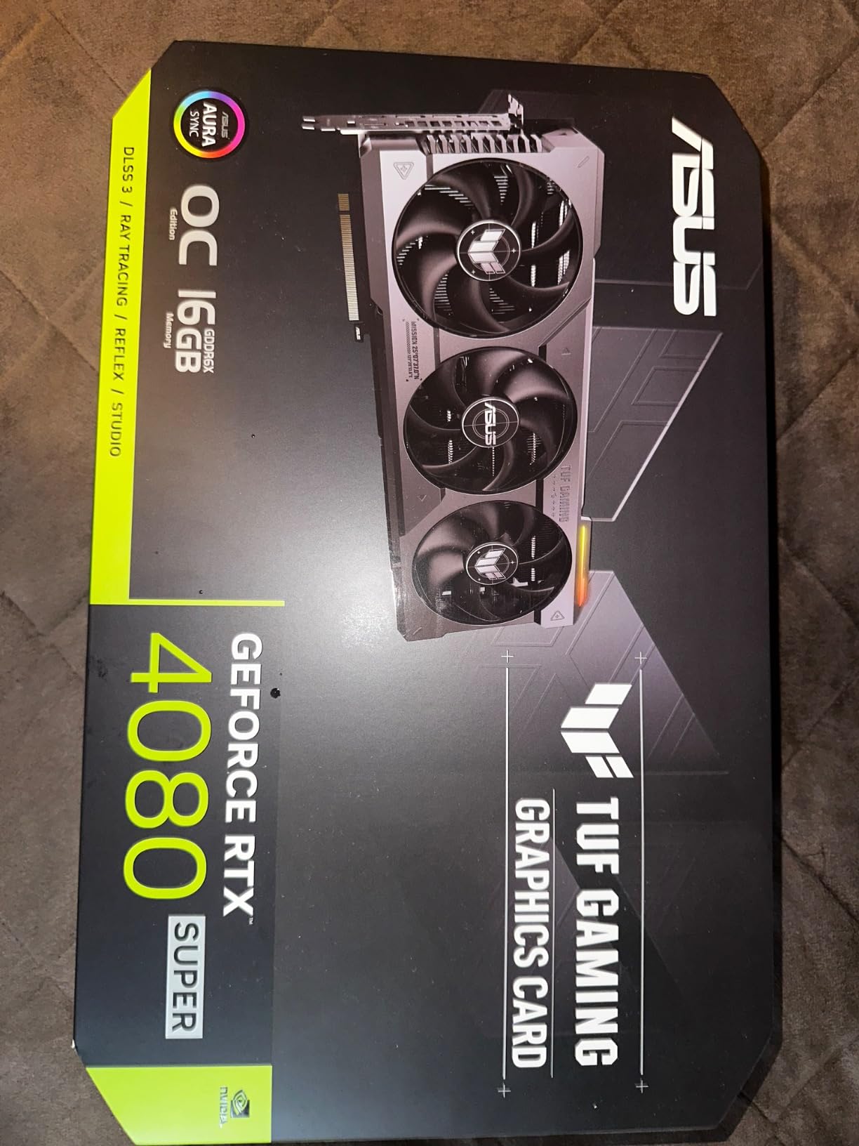 ASUS TUF Gaming NVIDIA GeForce RTX 4080 Super OC Edition Gaming Graphics Card (PCIe 4.0, 16GB GDDR6X, HDMI 2.1a, DisplayPort 1.4a) customer photo 2