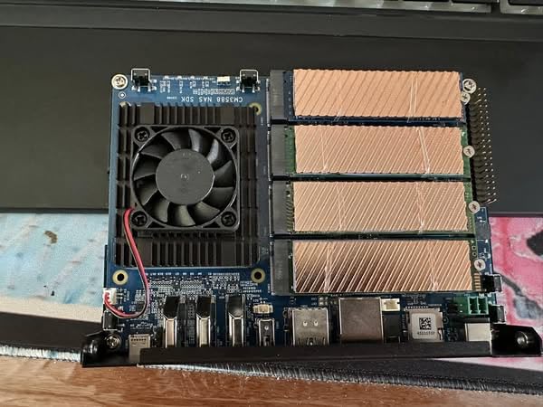WayPonDEV CM3588 Network Storage Module NAS Kit, 8GB LPDDR4X, RK3588, Support 4x NVMe SSD for Home Cloud Server customer photo 1