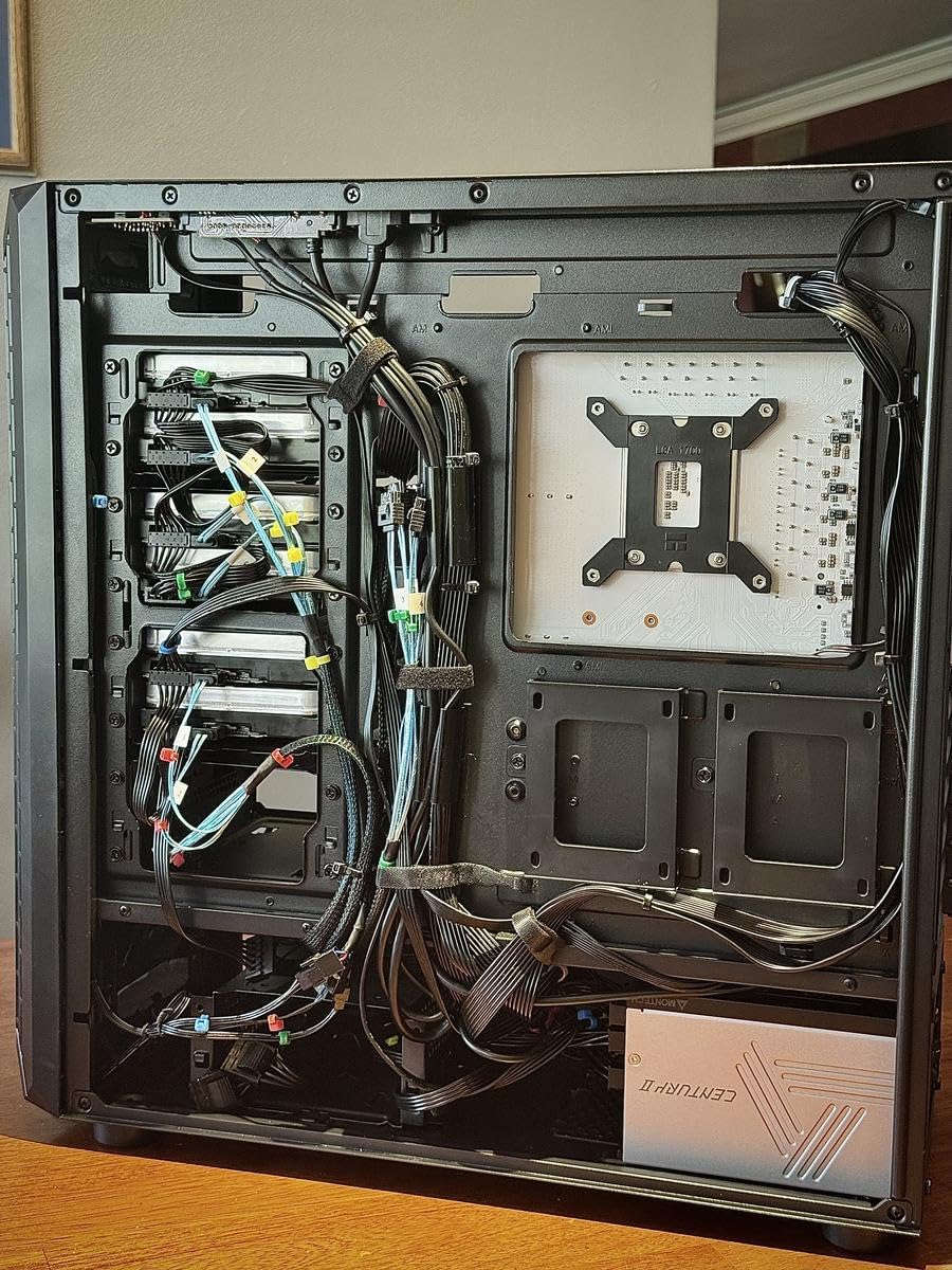 DARKROCK Classico Storage Master ATX NAS Computer Case with 4x120mm Fans | USB 3.0 Ready 10 x3.5'' HDD+3 x2.5'' SDD 360mm Supported on Top & Front Radiator GPU Vertically Mounting customer photo 2