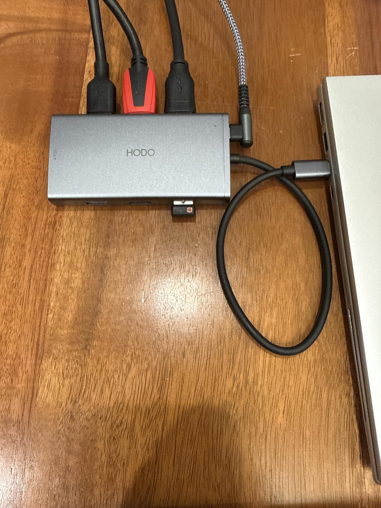 USB C Docking Station Dual Monitor Adapter for Dell HP, Laptop Docking Station 3 Monitors Quad Display USB C Hub Dongle to 4K HDMI+DP+VGA,3 USB2.0,100W PD,8 in 1 Thunderbolt Dock for Lenovo,Surface customer photo 1