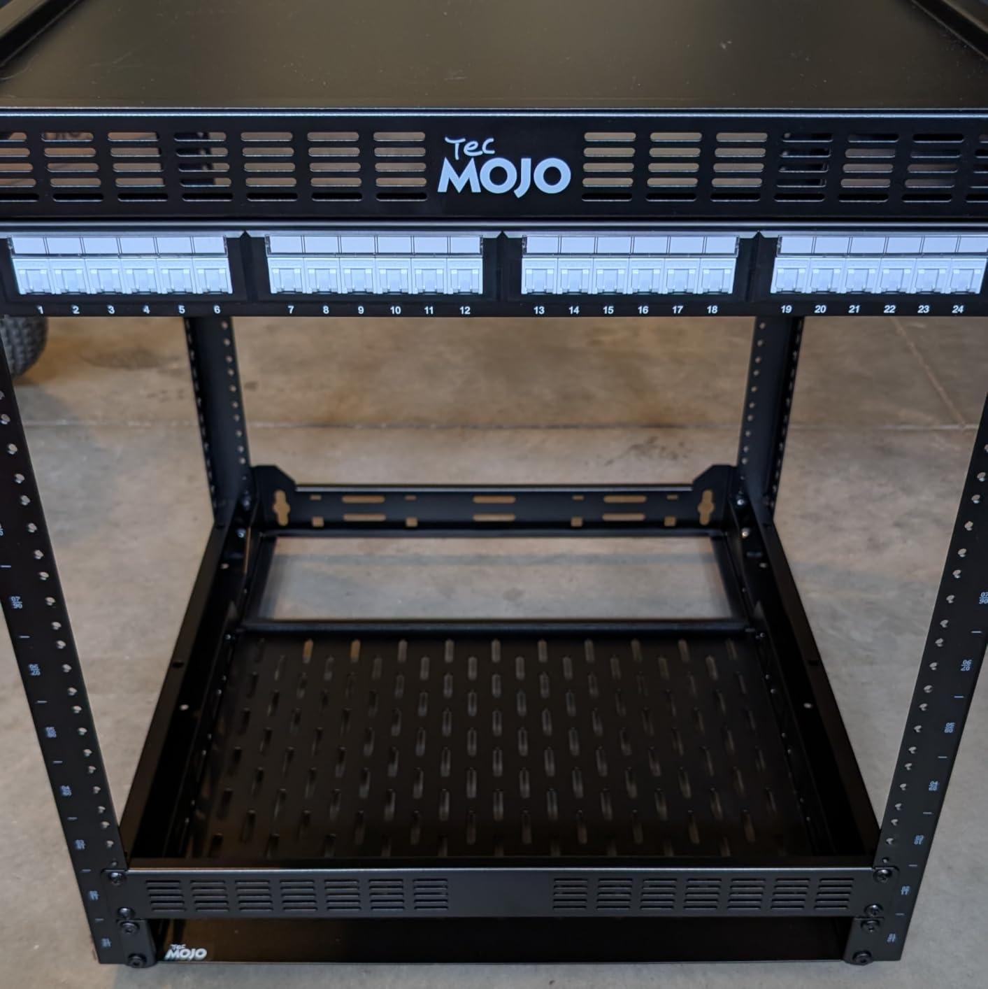 Tecmojo 12U Open Frame Network Rack for IT & AV Gear with 2 PCS 1U Rack Shelves customer photo 1