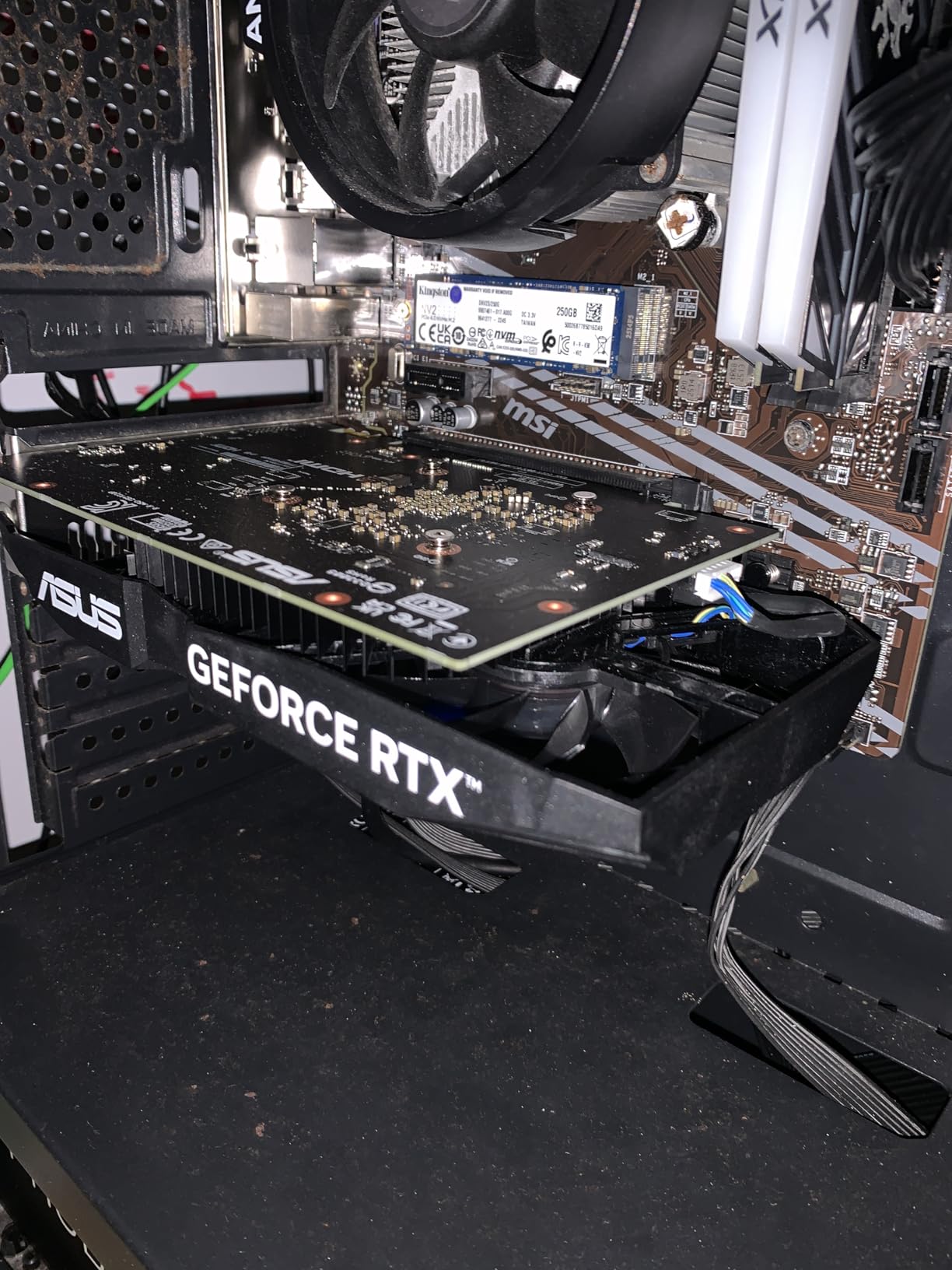 ASUS Dual NVIDIA GeForce RTX 3050 6GB GDDR6 OC Edition Gaming Graphics Card - PCIe 4.0, HDMI 2.1, DisplayPort 1.4a, 2-Slot Design, Axial-tech Fan Design, Steel Bracket, 3 Year Warranty customer photo 2