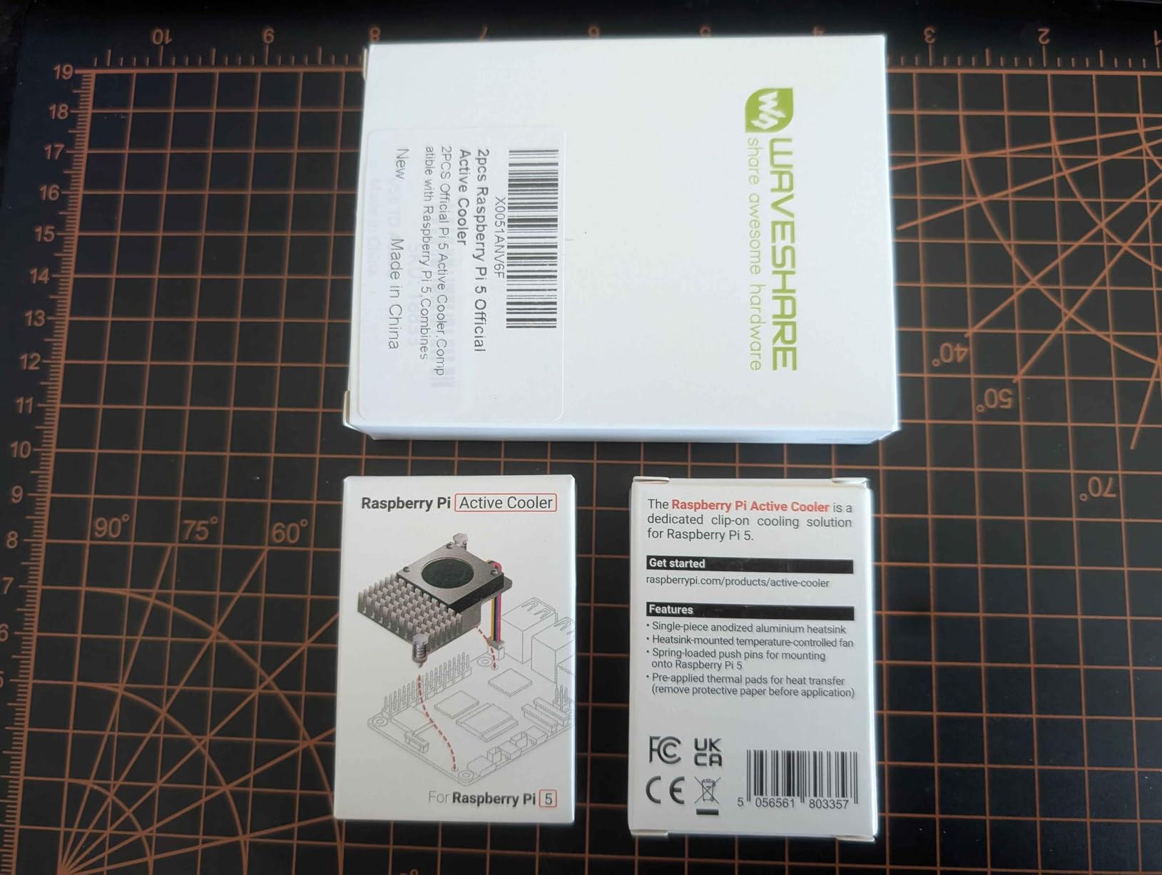 Official Pi 5 Active Cooler Compatible with Raspberry Pi 5 | Combines Temperature-Controlled Blower Fan and Aluminium Heatsink, Comes with Thermal Tapes for Better Heat Dissipation customer photo 1