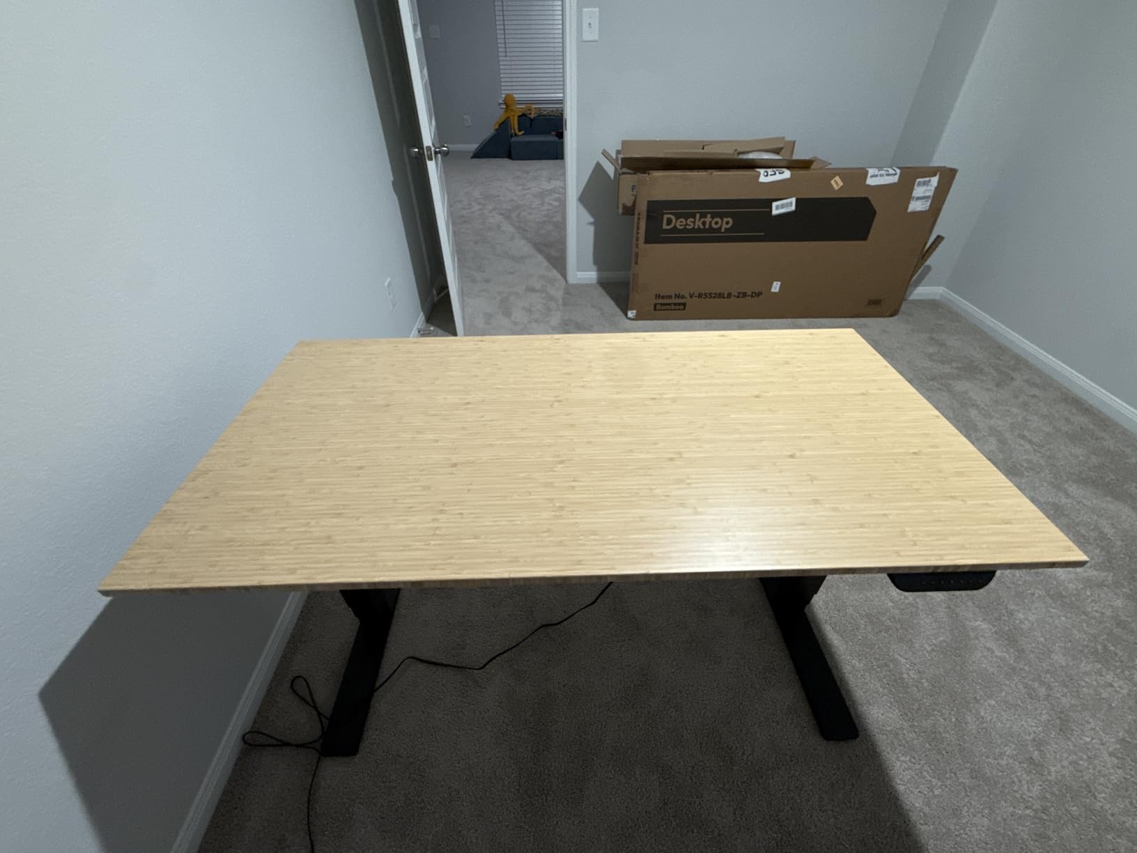 FLEXISPOT E6 MAX Bamboo 55x28 Inch Dual Motor 3-Stage Heavy Duty Standing Desk customer photo 1