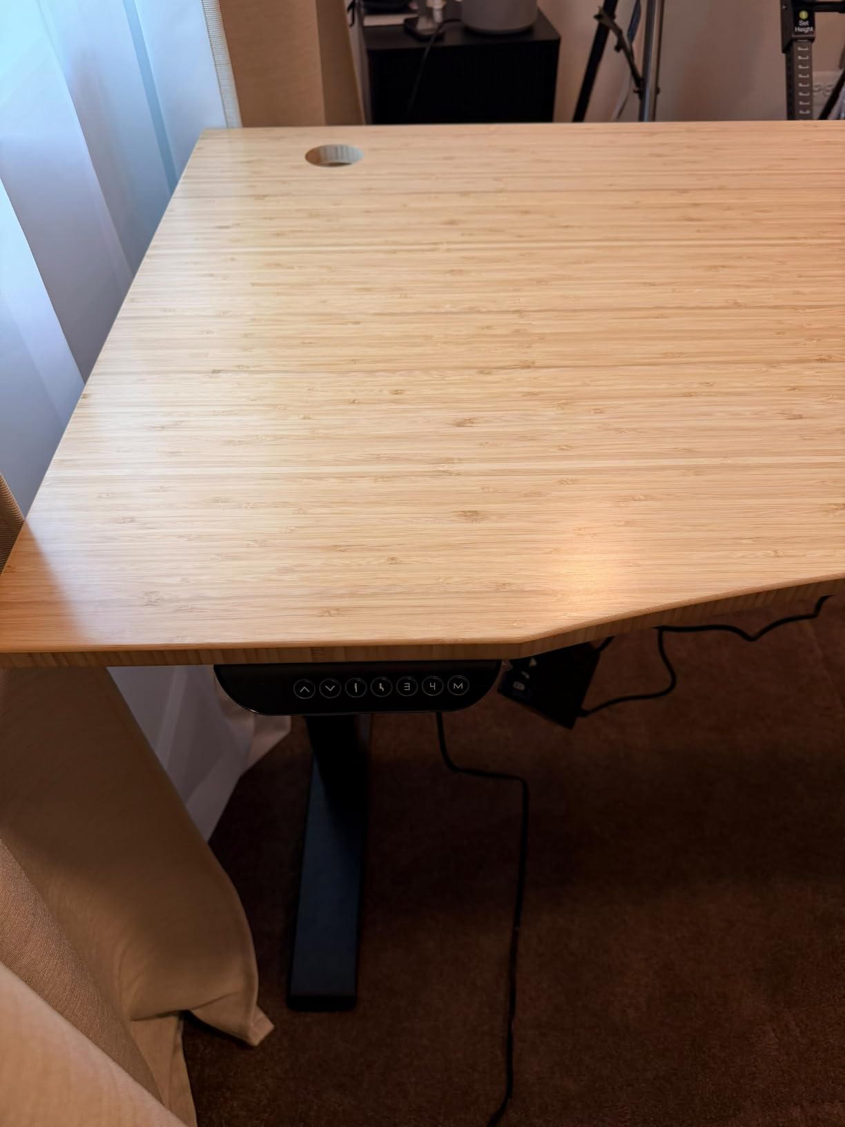 FLEXISPOT E6 MAX Bamboo 55x28 Inch Dual Motor 3-Stage Heavy Duty Standing Desk customer photo 2