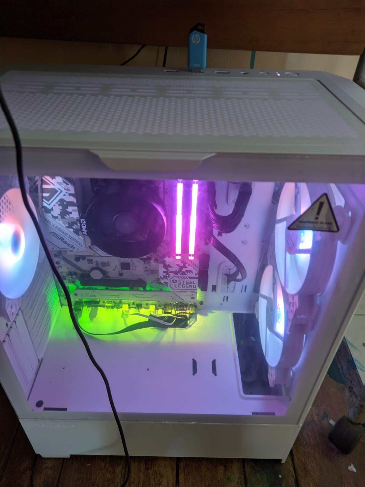ASRock B650 Steel Legend WiFi 6E AMD Socket AM5 Ryzen 9000 8000 and 7000 Series SATA3 M.2 DDR5 7200+(OC) 256GB SATA3 6.0 Gb/s ATX Motherboard BIOS Flashback customer photo 1